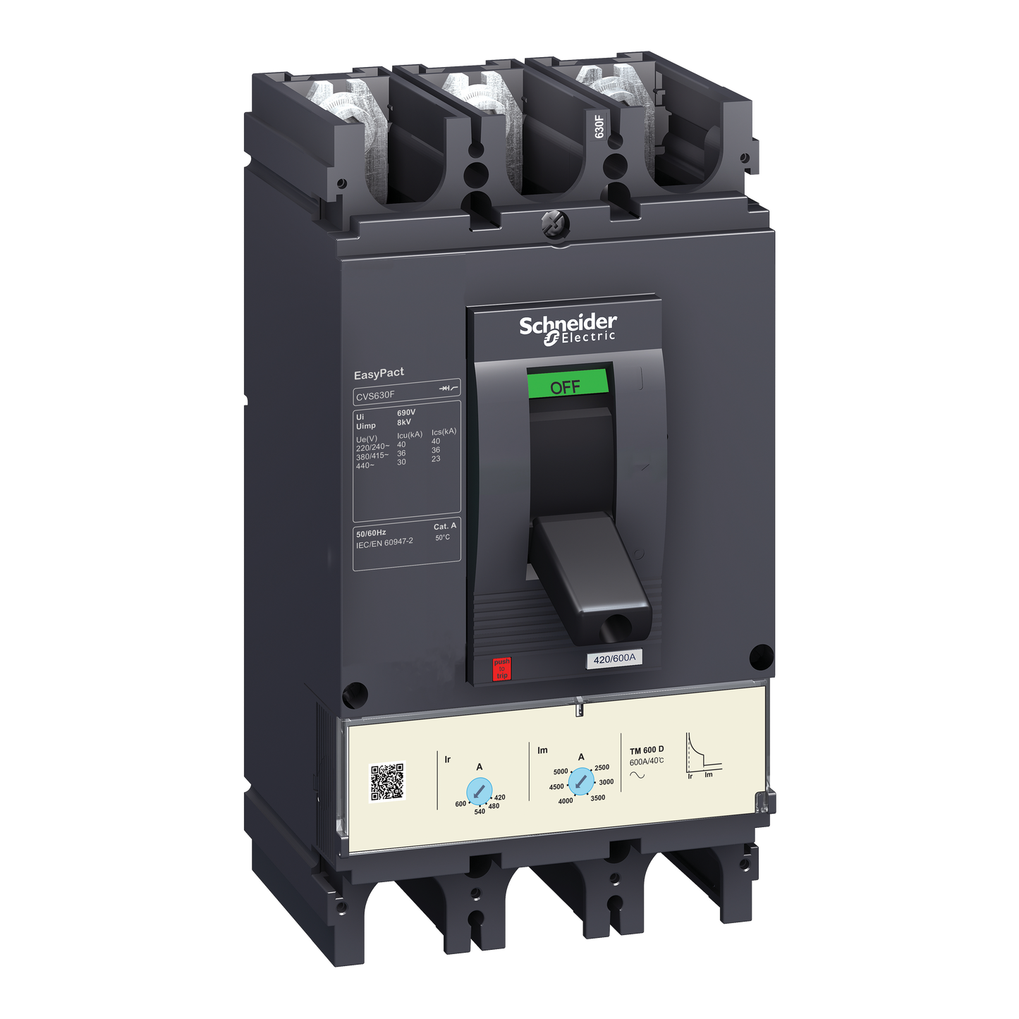 Schneider Electric-LV563306-EasyPact CVS - Disjoncteur CVS630F TM600D 3P3D