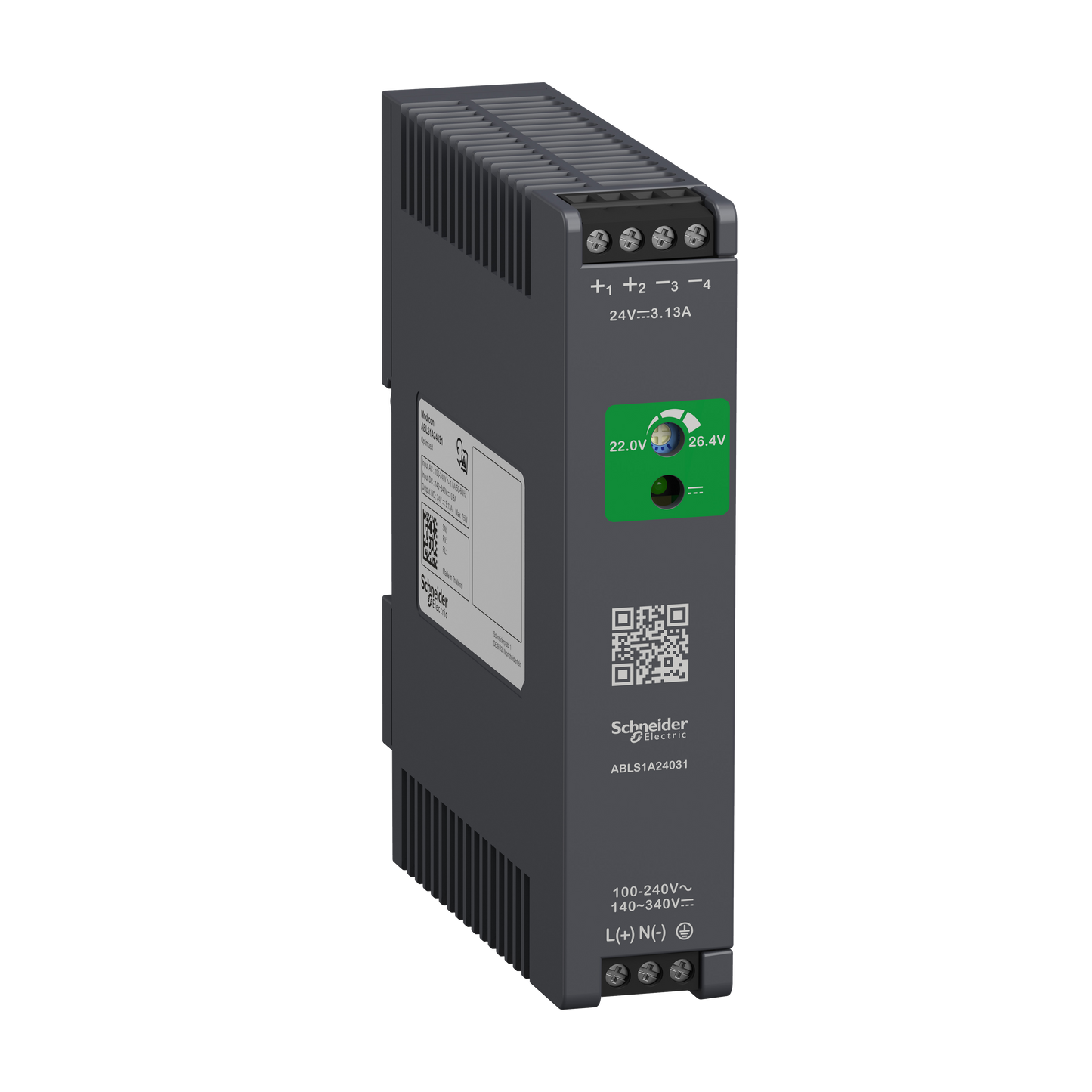 Schneider Electric-ABLS1A24031-Modicon ABL - alimentation à découpage - 3,1A - 100à240Vca mono/biphasé - 24Vcc