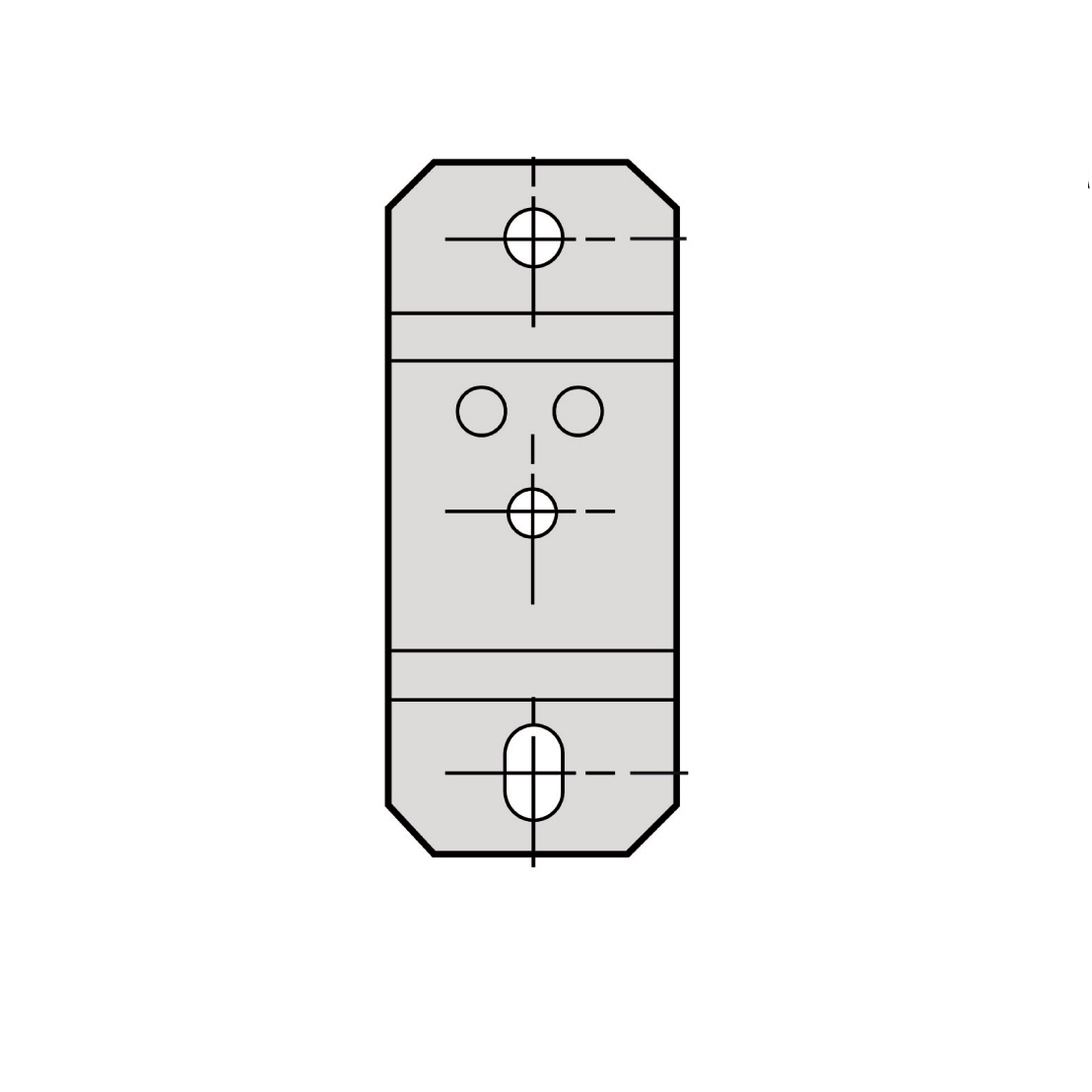 Schneider Electric-KBB40ZFMP-Canalis KBB - élévateur pour fixation murale ou en plancher technique