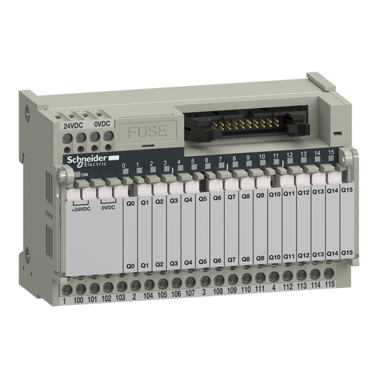 Schneider Electric-ABE7R16T111-Telfast ABE7 - embase - relais embrochable - 16 voies - relais 5mm