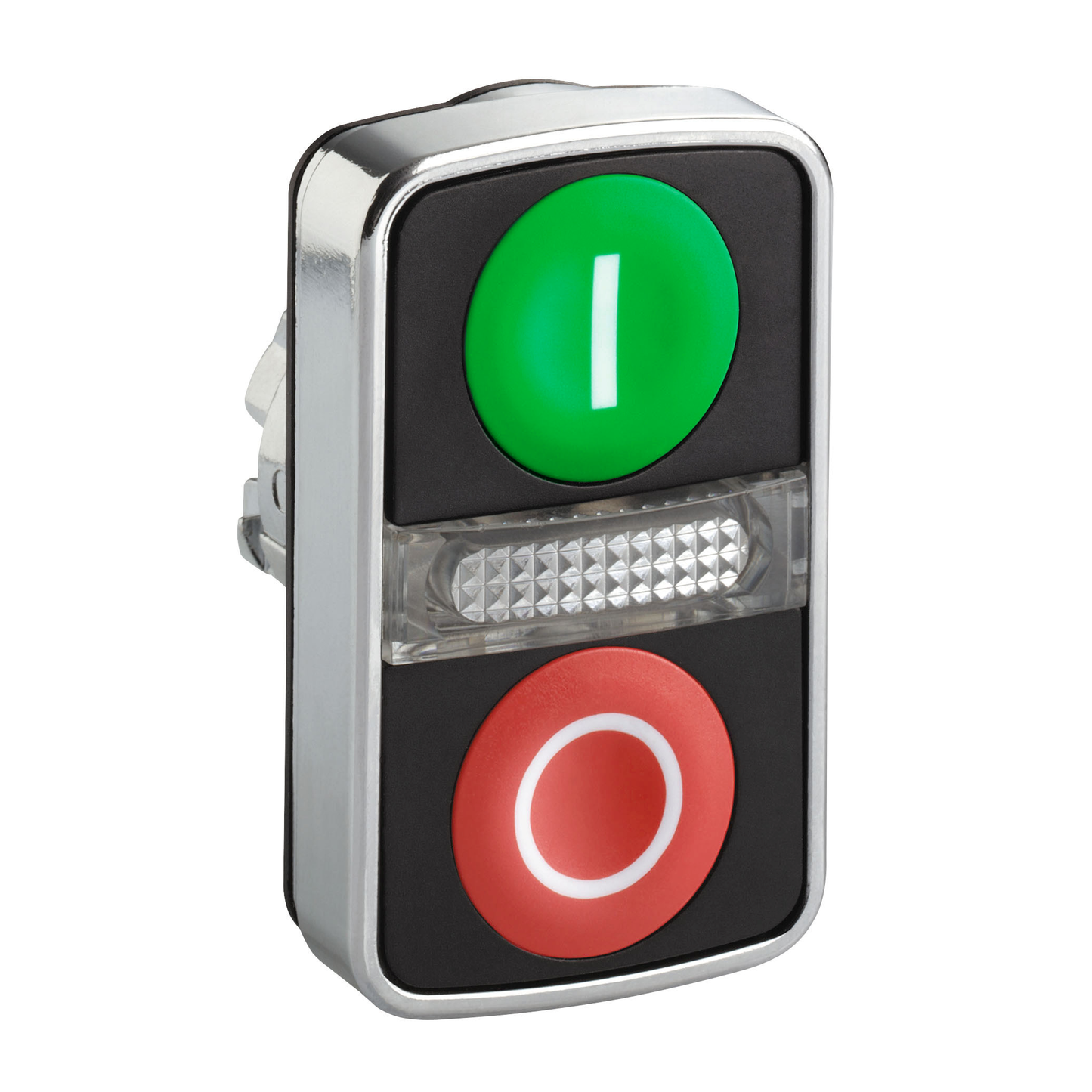 Schneider Electric-ZB4BW7A3741-Harmony tête bouton-poussoir double touche Ø22 vert + rouge E S IP66, IP69K