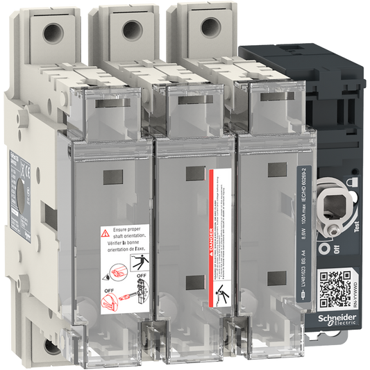 Schneider Electric-LV481623-FuPact GS - interrupteur sectionneur fusible - 100A - 3P - BS A2/4 - F&R CTRL