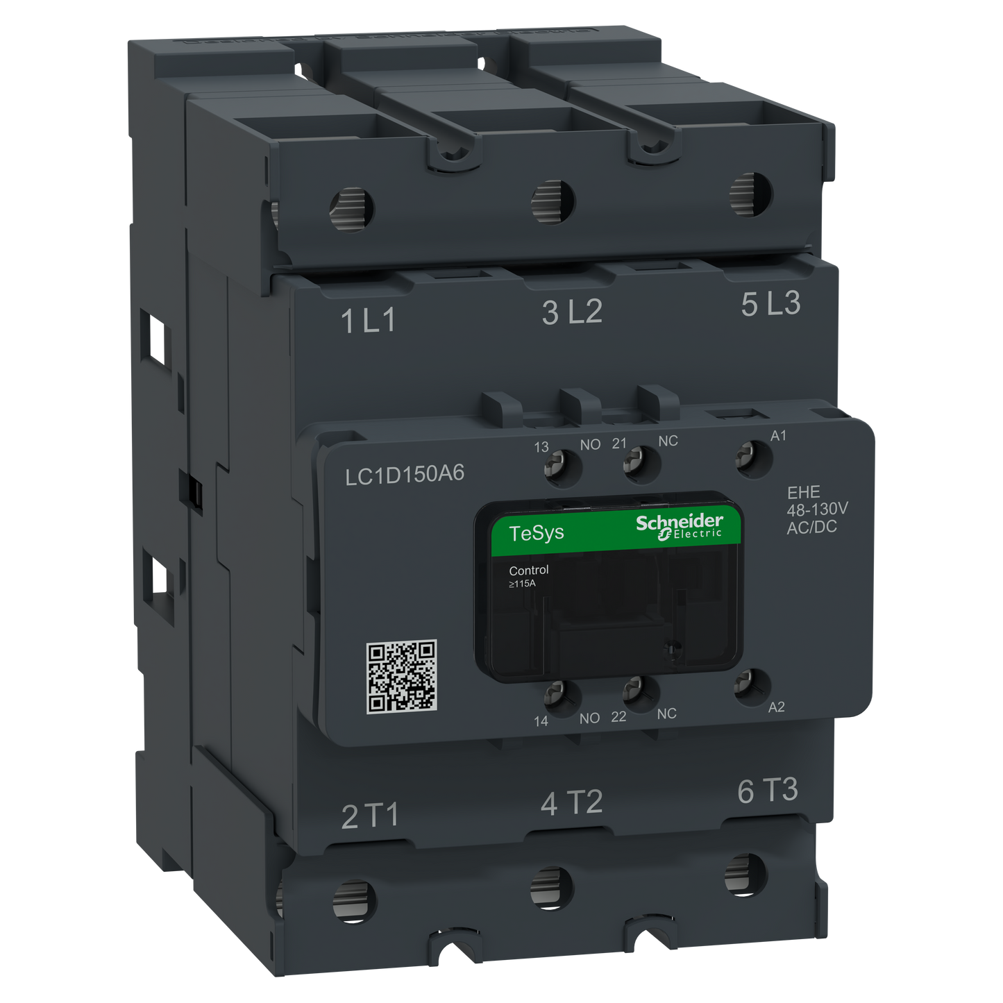 Schneider Electric-LC1D150A6EHE-TeSys Deca Advanced - CTR Deca Cosse 150A 3P 48-130V ACDC
