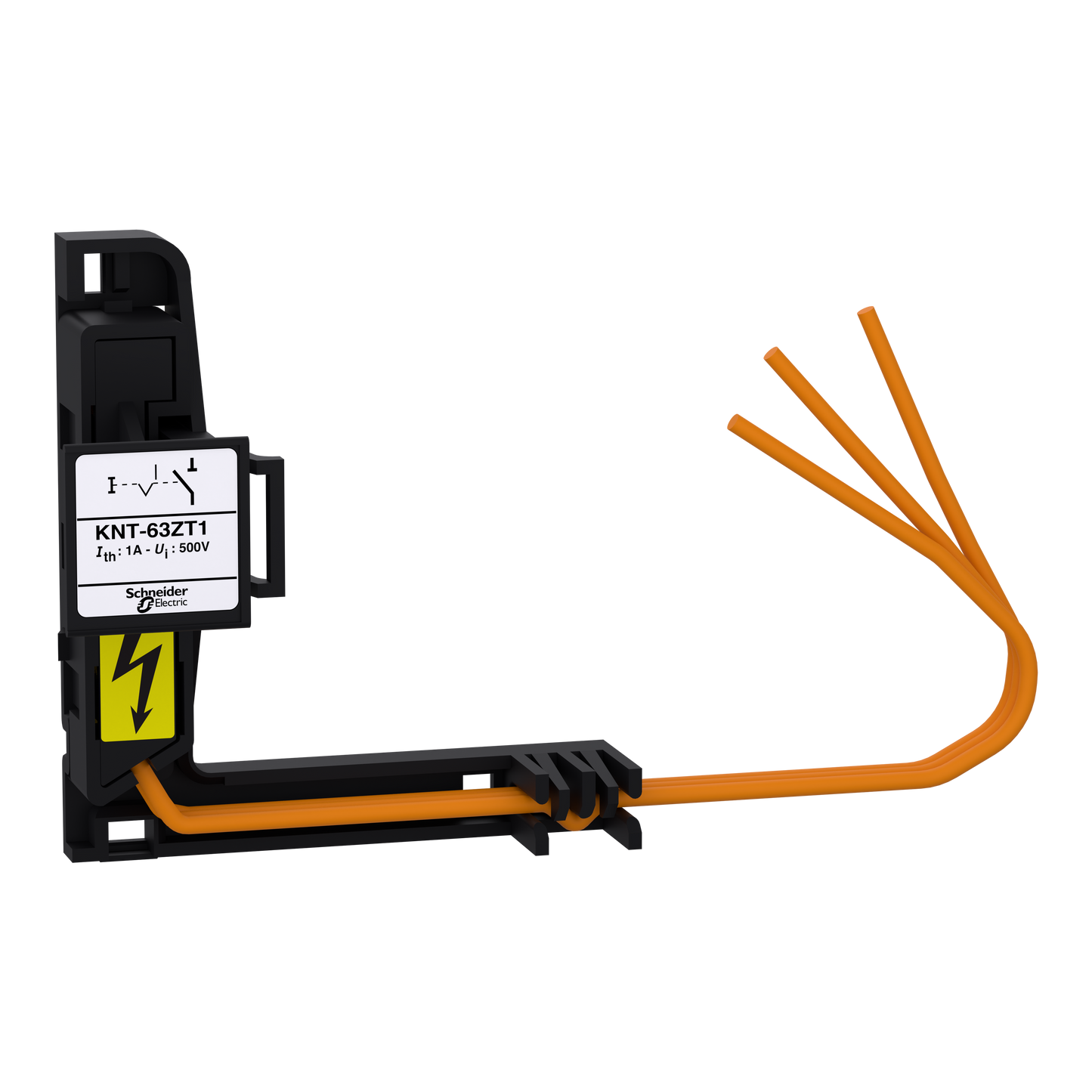 Schneider Electric-KNT63ZT1-Canalis KNT - bloc prise de courant du cicuit télécommande