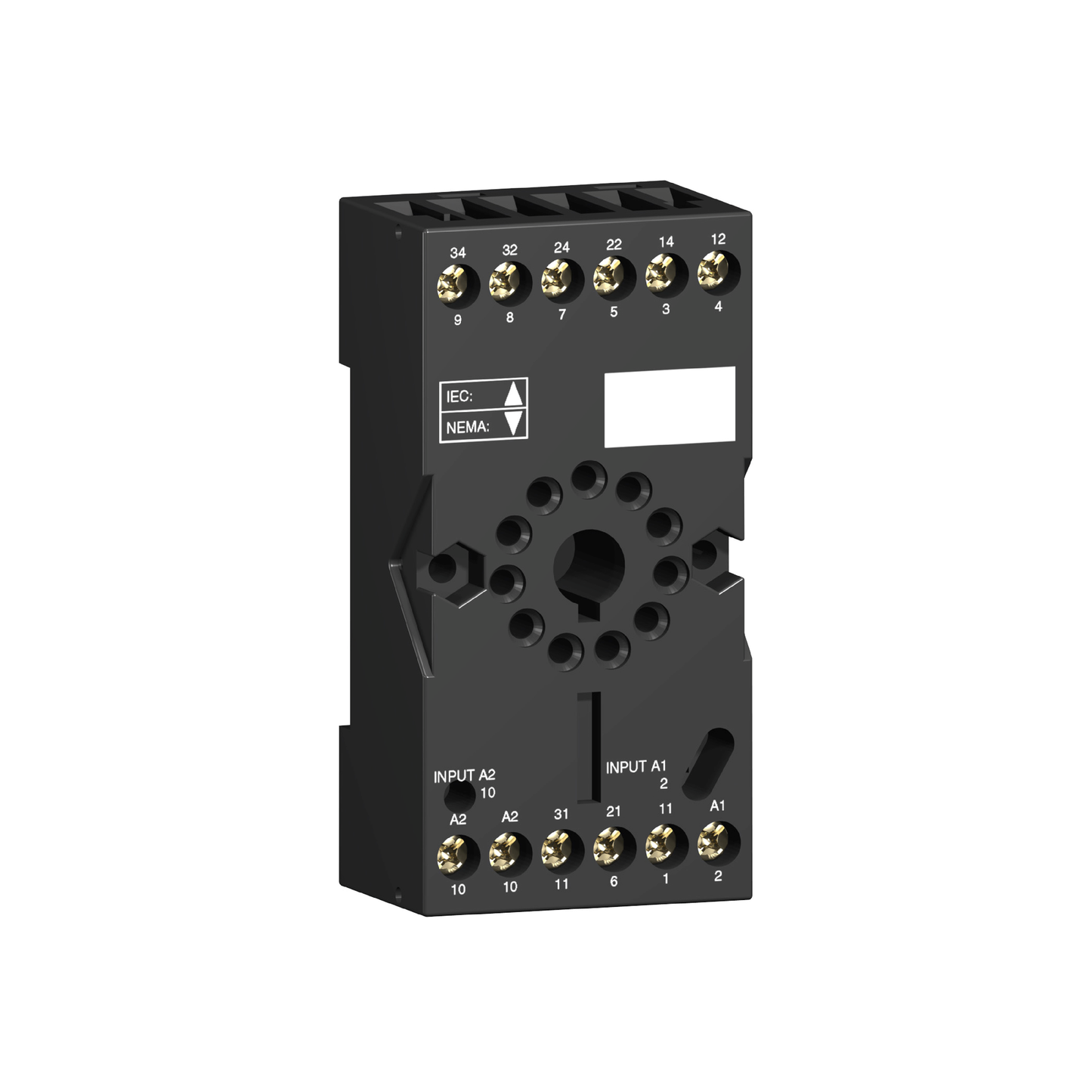 Schneider Electric-RUZSC2M-Harmony Relay RUM - embase pour relais RUMC2 - contacts séparés - connecteurs