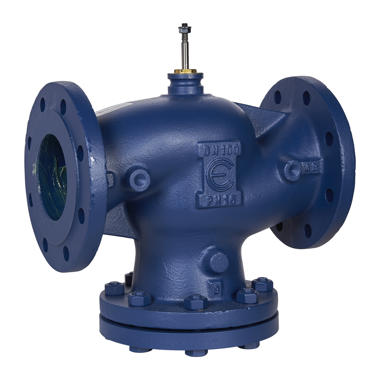 Schneider Electric-VG221F-100C-Vanne 2 voies fonte à bride PN16 DN100 Kv130 à cage équilibrée