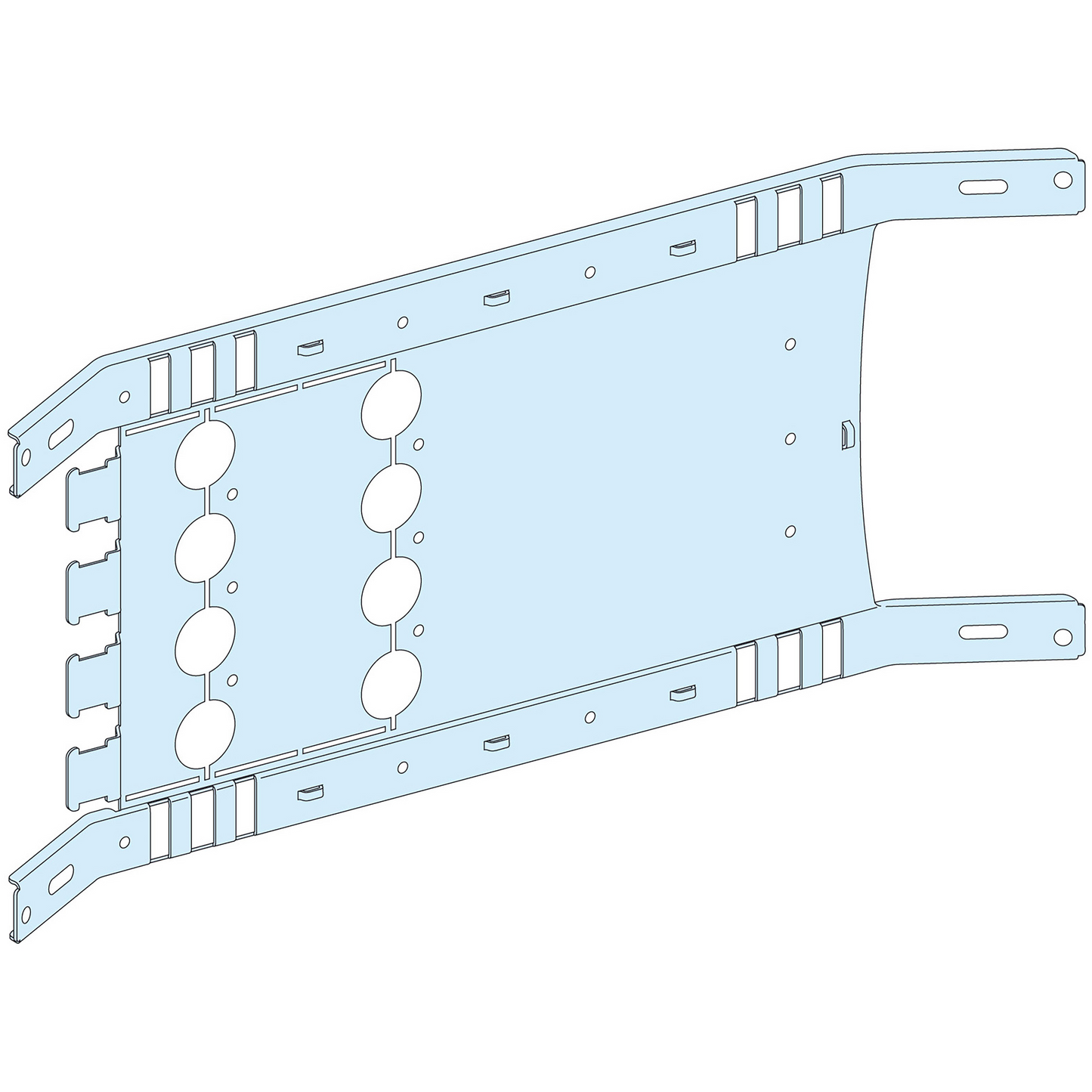 Schneider Electric-LVS03452-PrismaSeT P - Platine NSX400-630 - fixe - 4P-horizontal-Cde maneton-L650