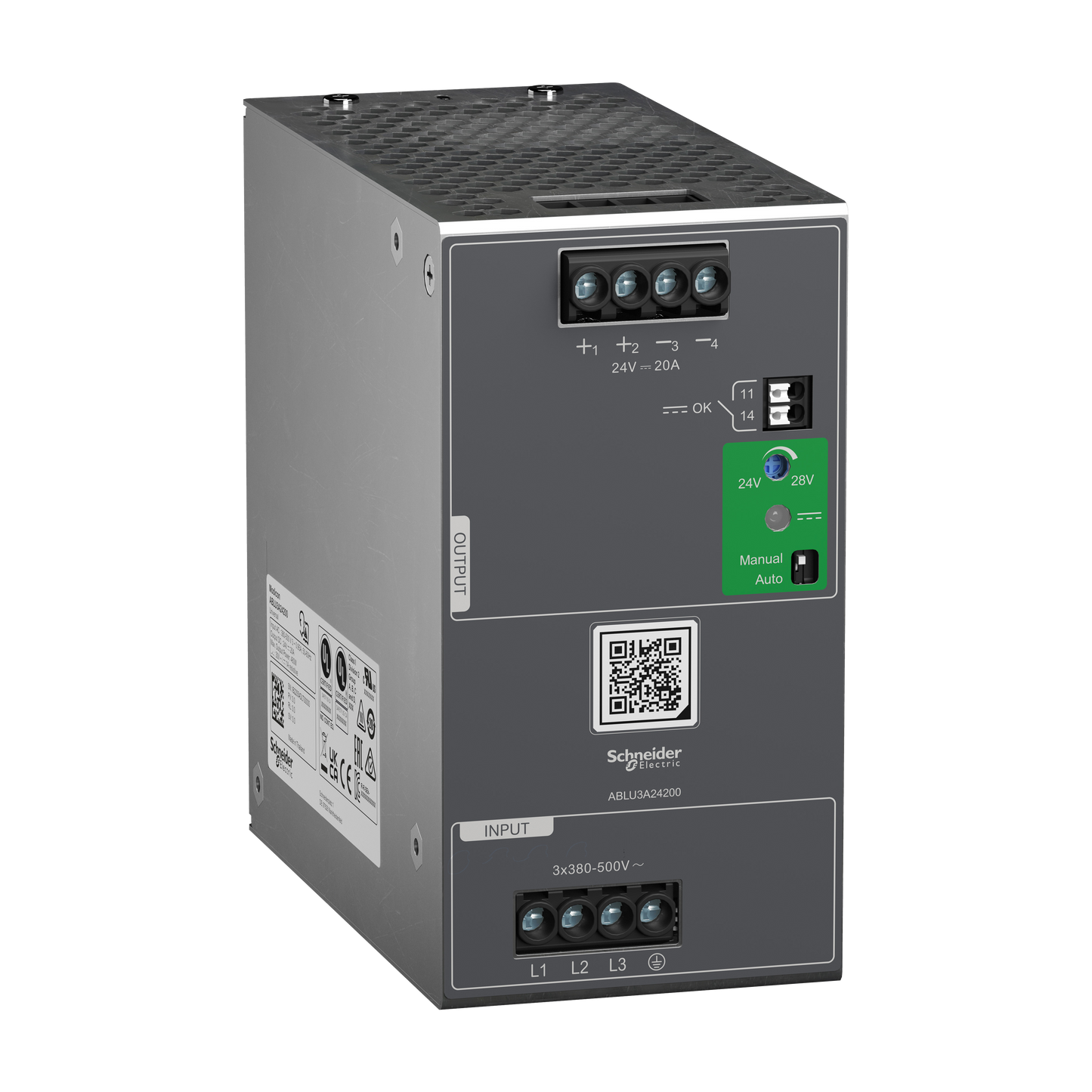 Schneider Electric-ABLU3A24200-Modicon - Alimentation - Sortie 24 VDC - 20A - 3 Phases - Universelle