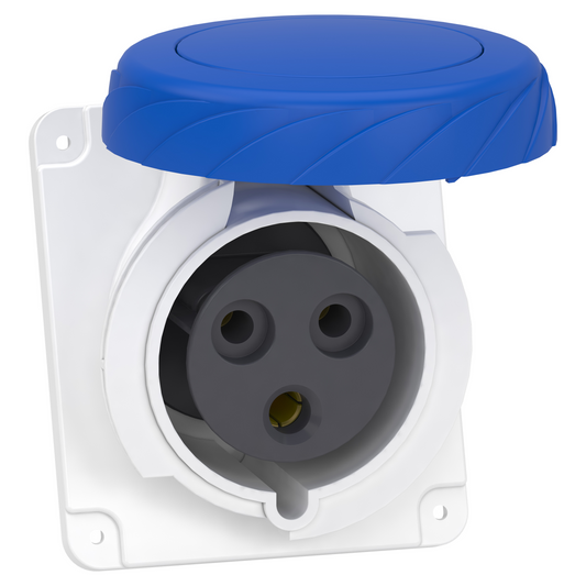Schneider Electric-PKY32F723-Mureva - socle de prise industrielle coudée 32 A - 2P+T - 200-250 V CA - IP67