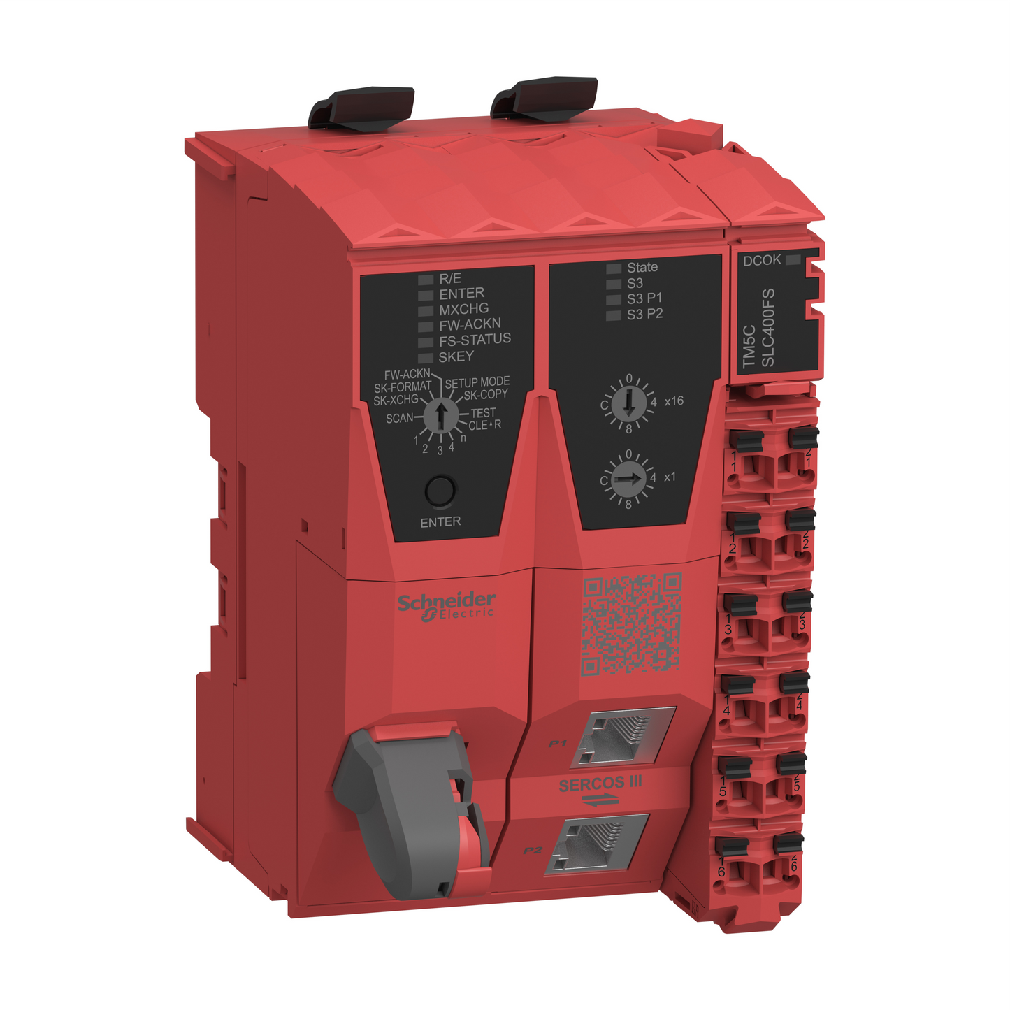 Schneider Electric-TM5CSLC400FS-Contrôleur de sécurité TM5CSLC400FS. Gérant j'usqu'à 100 noeuds d’îlots d’E/S