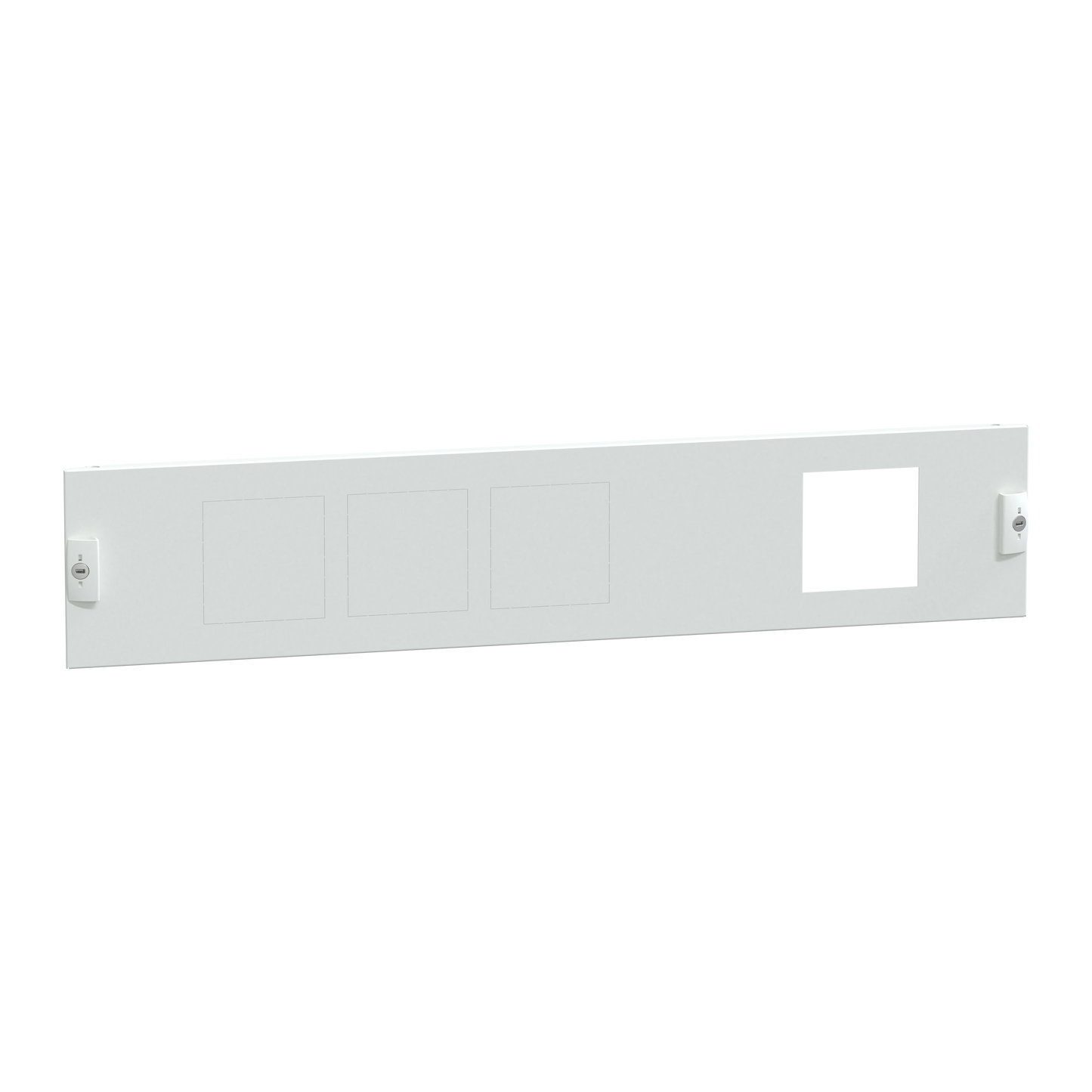 Schneider Electric-LVS03925-PrismaSeT G - Plastron mesure - 3M - L850 - 4 appareils 96 x 96 mm