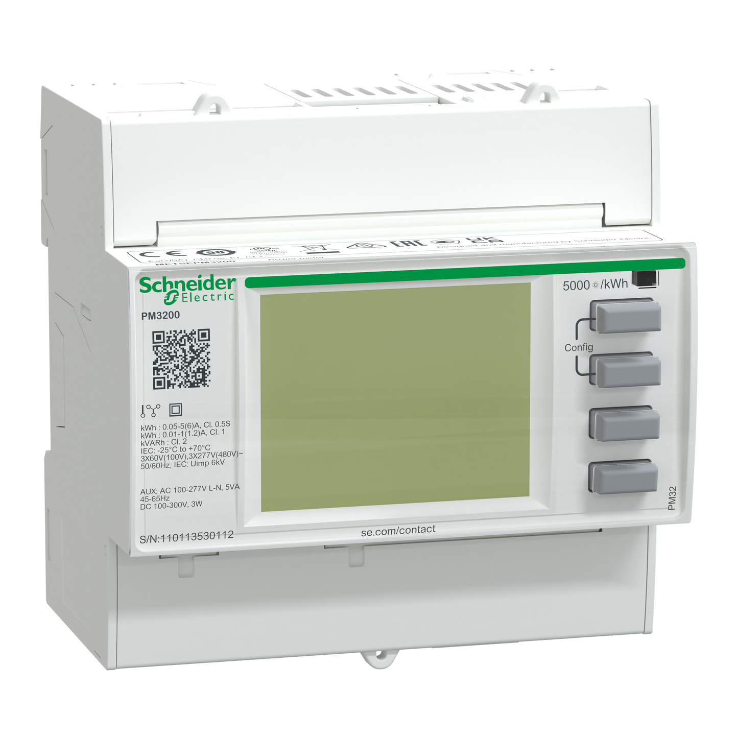 Schneider Electric-METSEPM3200-PowerLogic - centrale de mesure - PM3200 - modulaire
