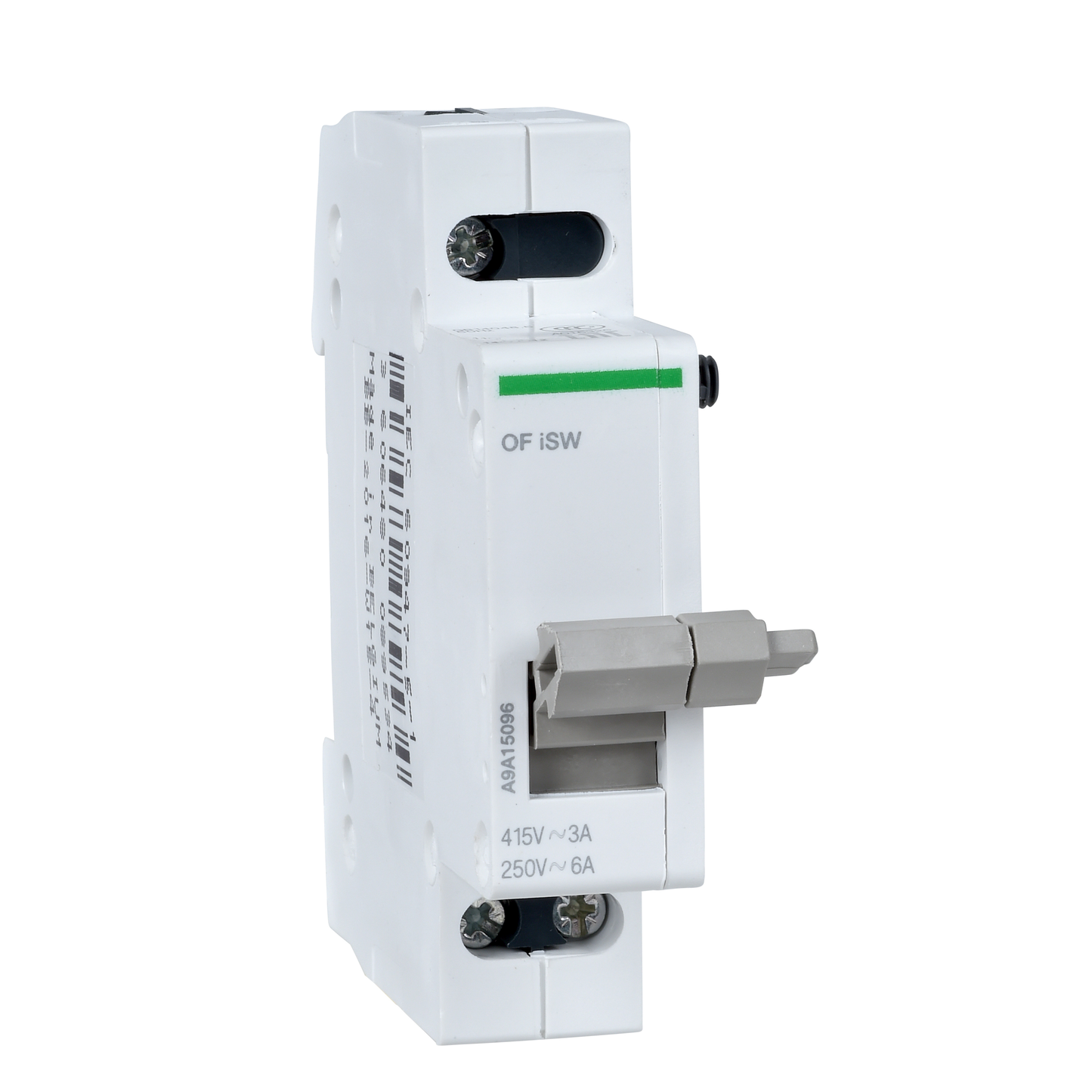 Schneider Electric-A9A15096-Acti9, iSW contact auxiliaire OF pour interrupteur iSW 3A 415VCA - 6A 250VCA