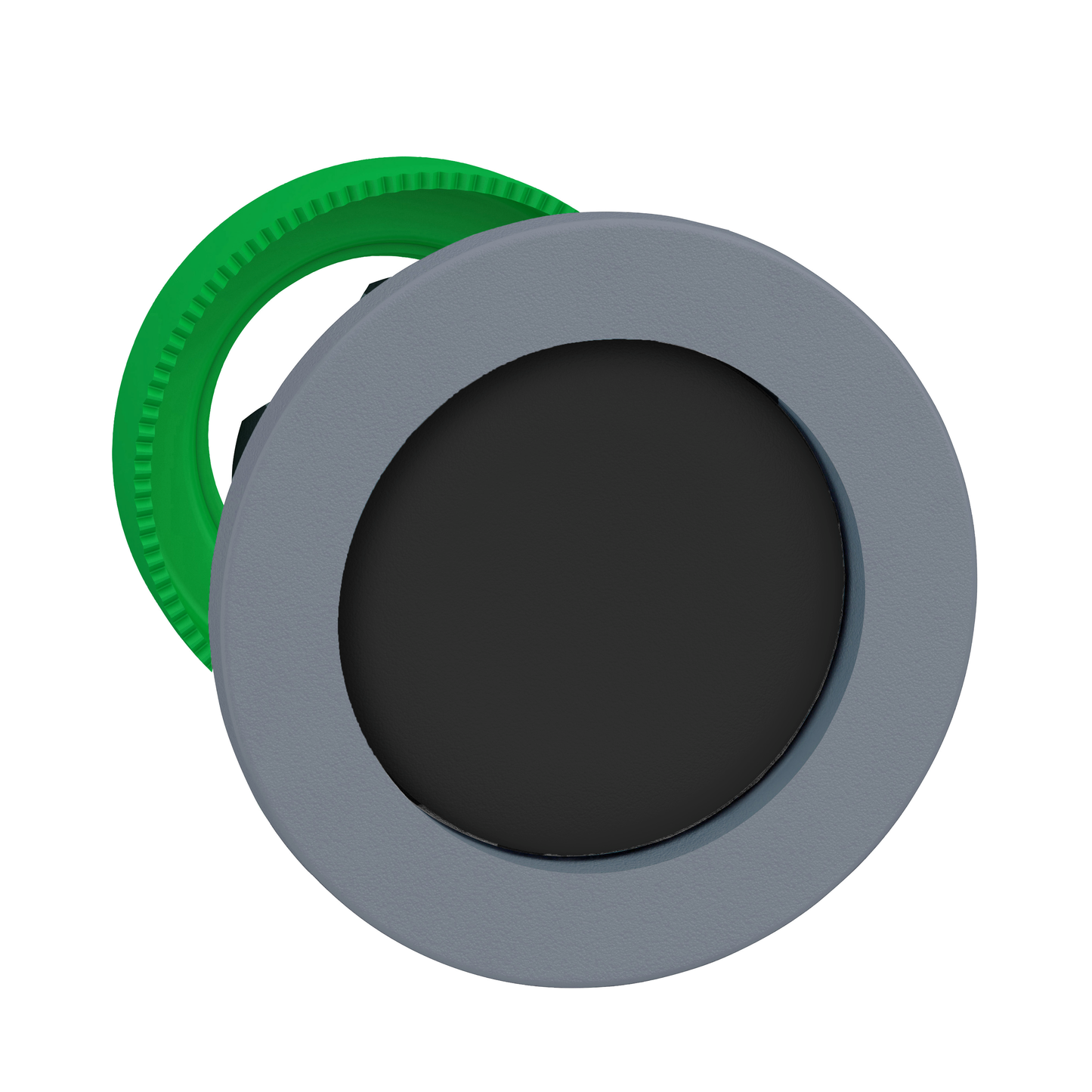 Schneider Electric-ZB5FA26C0-Harmony XB5 - tête bouton poussoir - Ø22 - col flush grise - encast - noir