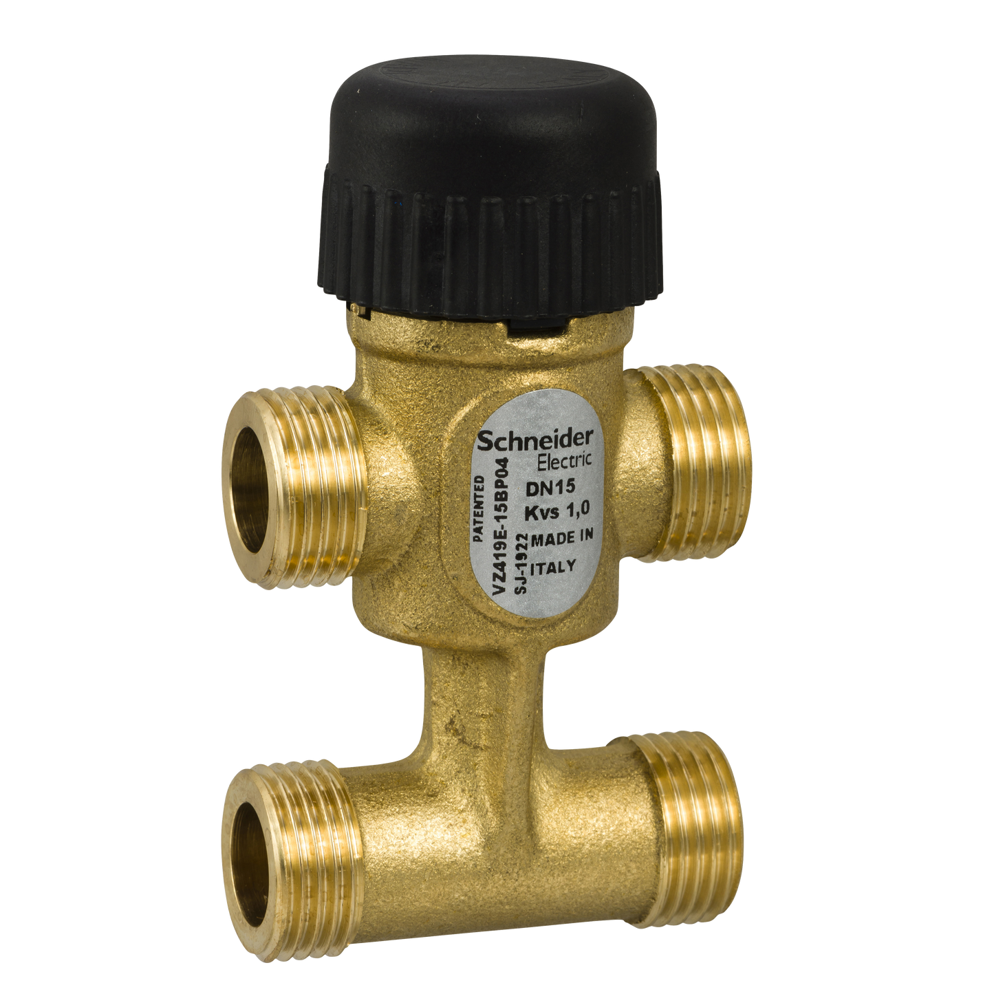 Schneider Electric-VZ419E-15BP04-Vanne 4 voies laiton filetée PN16 DN15 Kv1 course 5,5mm