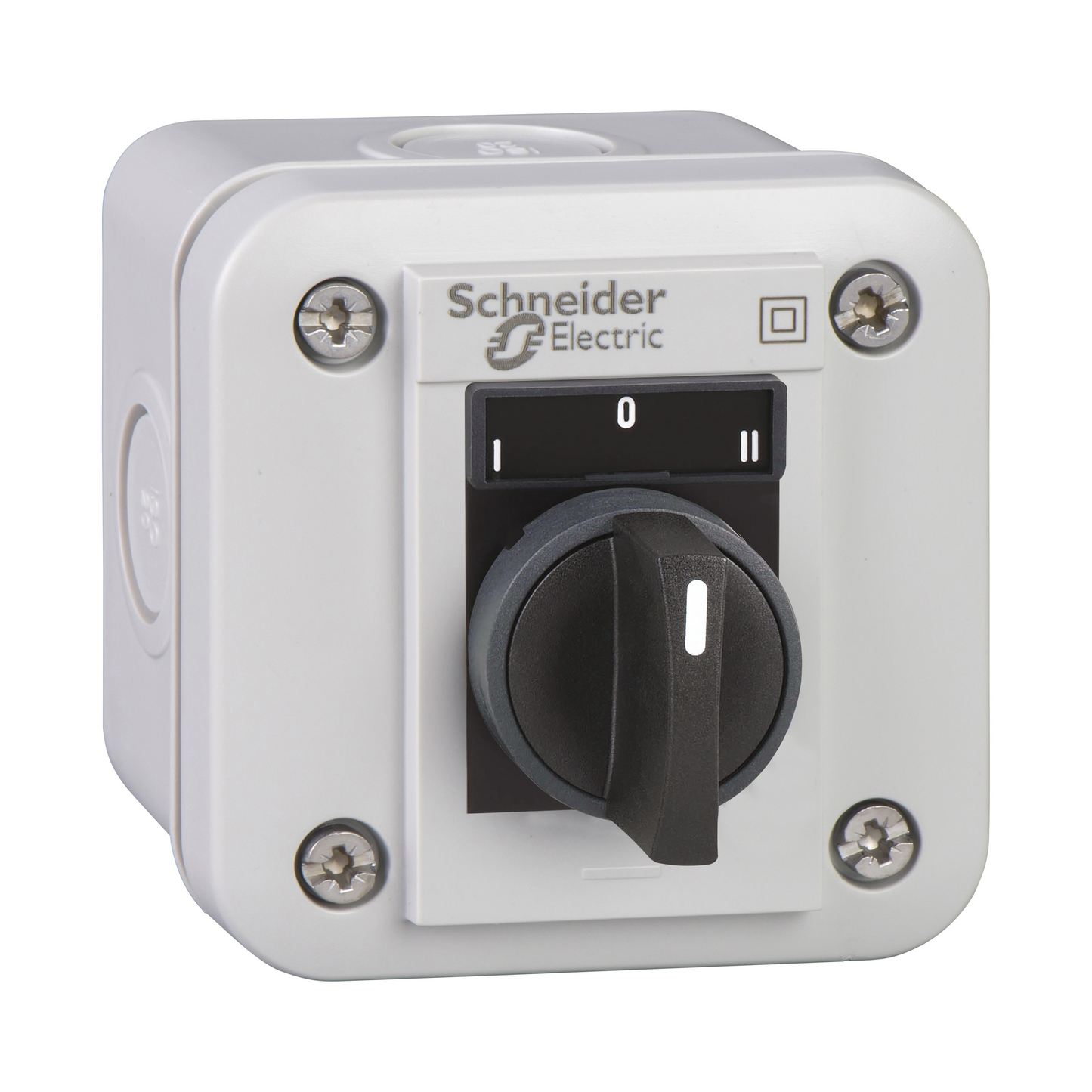 Schneider Electric-XALE1333-Harmony XALE - boîte à boutons - sélecteur 3 positions - I-O-II - blanc - 2F