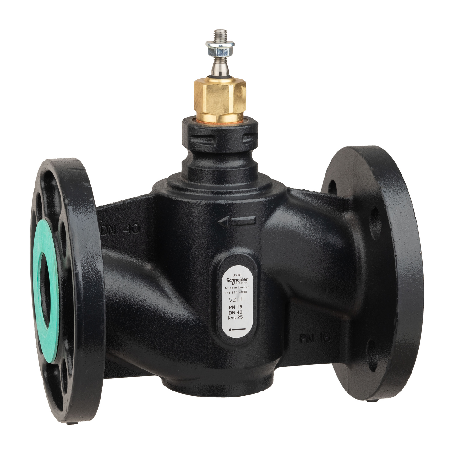 Schneider Electric-7211140000-Vanne 2 voies acier à bride PN16 DN40 Kv25