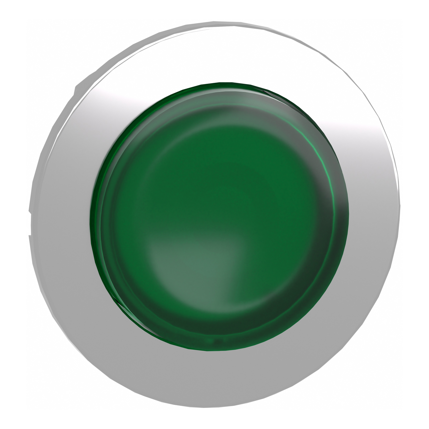 Schneider Electric-ZB4FW133-Harmony XB4 - tête bouton poussoir lum DEL - flush - dépassant - vert