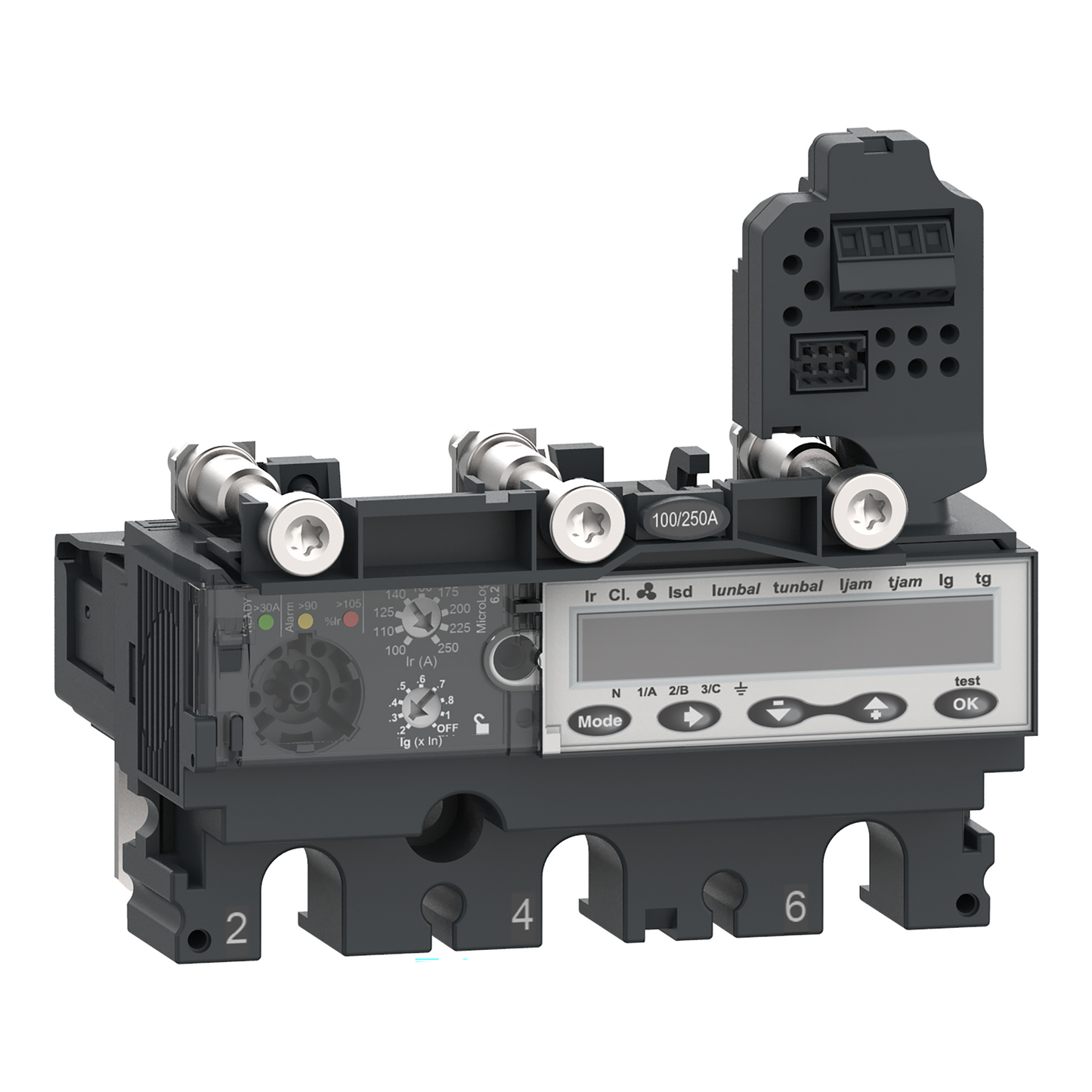 Schneider Electric-C2536E250-ComPacT NSX - Déclencheur MicroLogic 6.2E 250A - 3P3D pour NSX250