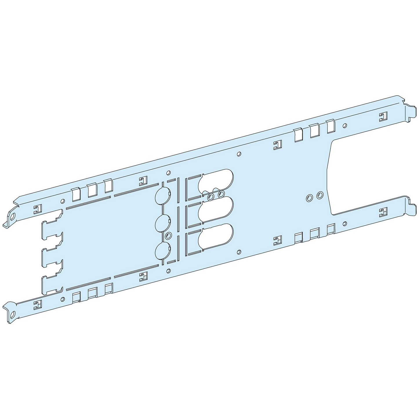 Schneider Electric-LVS03413-PrismaSeT P - Platine NSX100-250 - fixe - 3P horiz.-Cde rot. télécde-L650