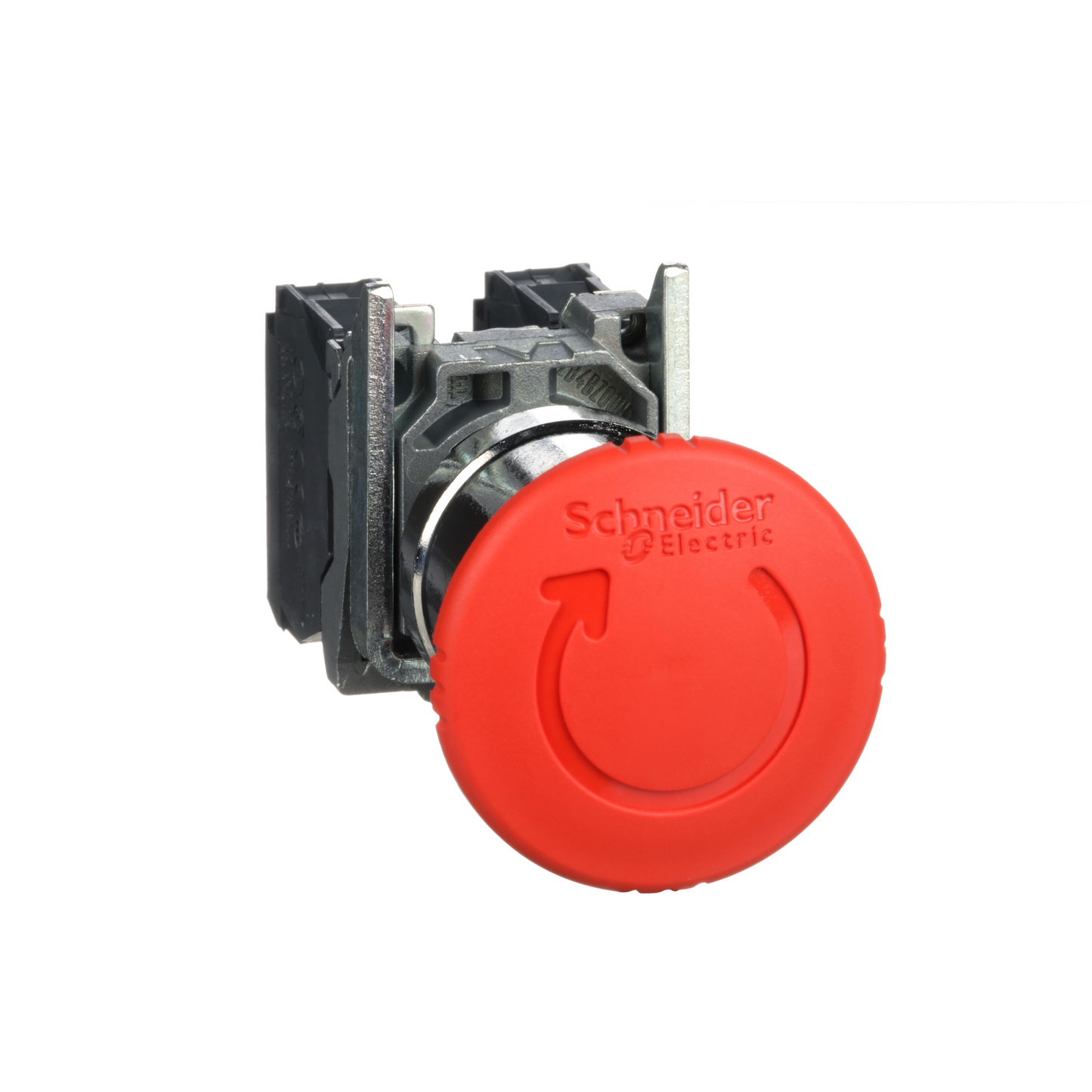 Schneider Electric-XB4BS8445-Harmony XB4 - bouton arrêt urgence - Ø40 - pousser tourner - rouge - 1O+1F - vis