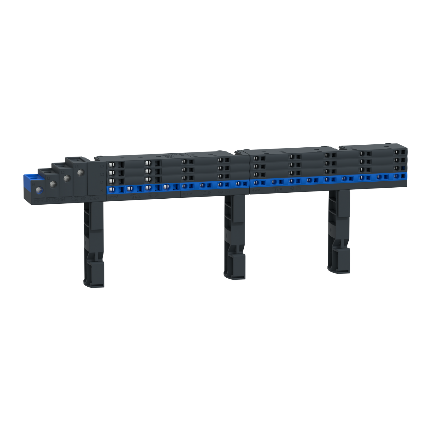 Schneider Electric-LVS04004-Linergy FM - Répartiteur de rangée à connexion rapide - 4P 80A