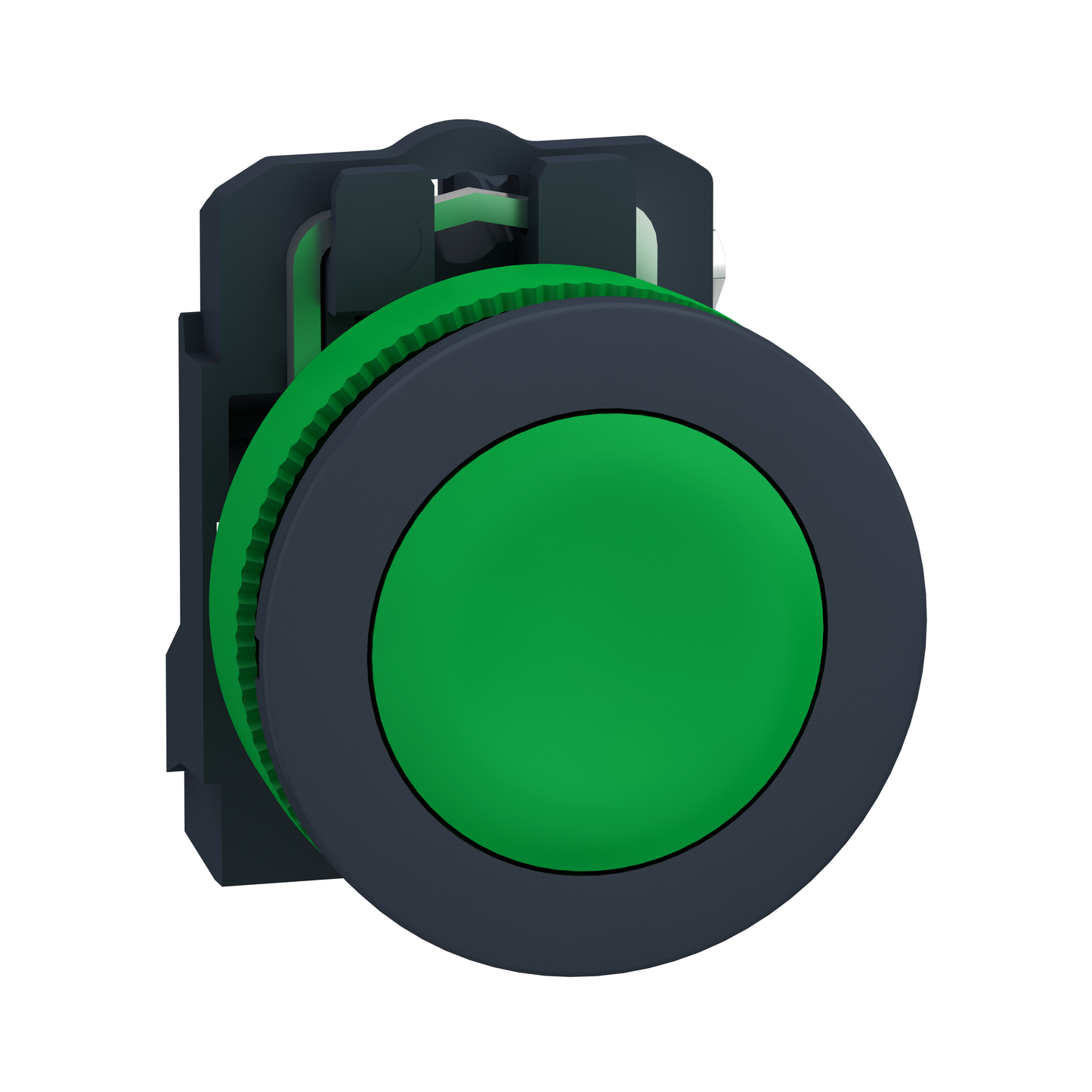 Schneider Electric-XB5FA31-Harmony XB5 - bouton poussoir à impulsion - flush - vert - 1F - vis étrier