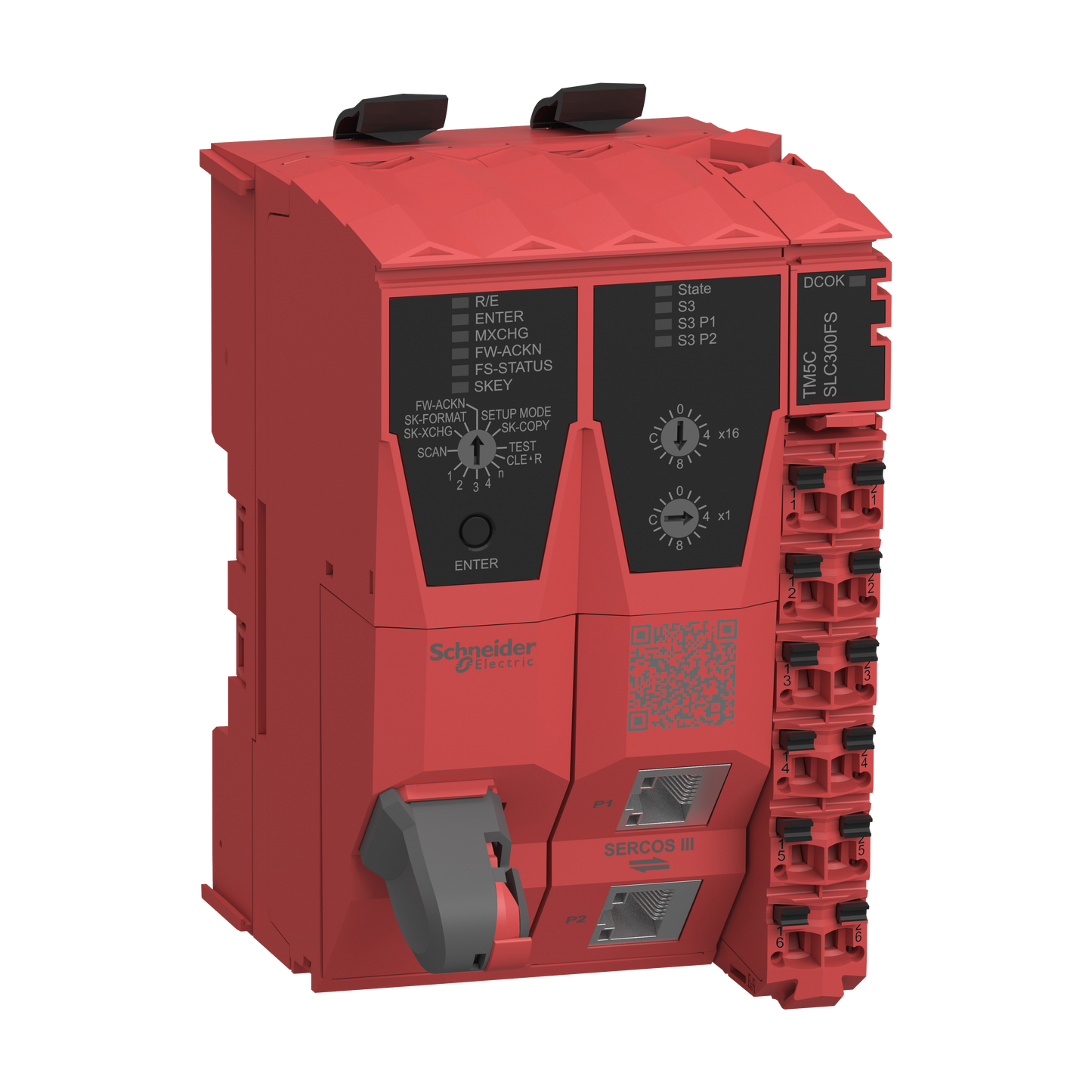 Schneider Electric-TM5CSLC300FS-Contrôleur de sécurité TM5CSLC300FS. Gérant j'usqu'à 20 noeuds d’îlots d’E/S