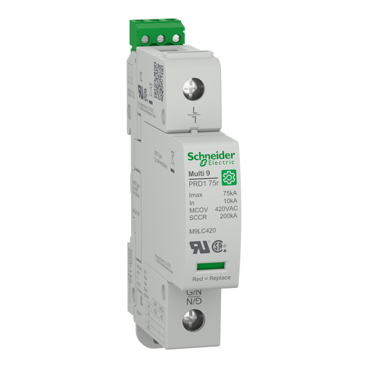 Schneider Electric-M9L41347-Multi 9 PRD1 75r 1P T1 347V Parafoudre debro UL1449