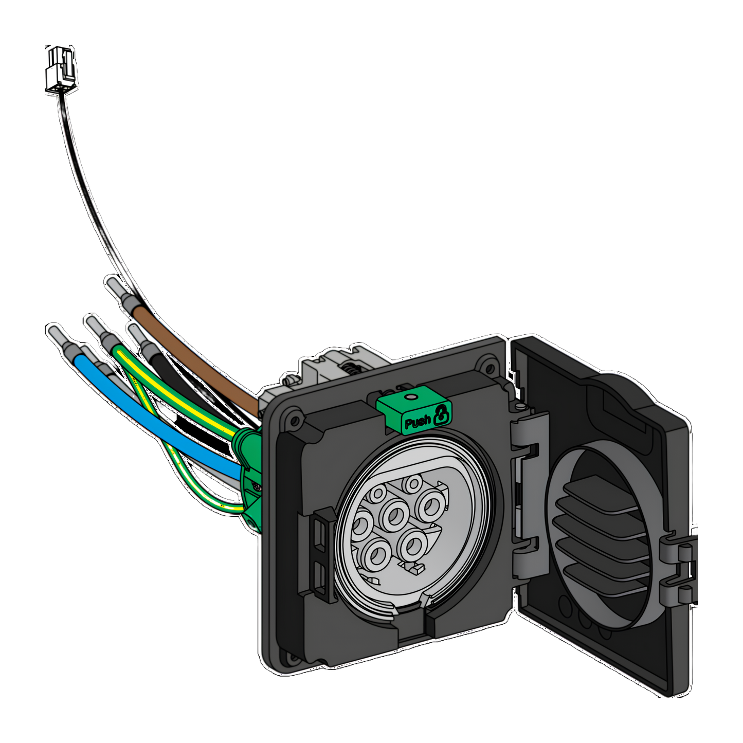 Schneider Electric-EVP1HSM41-EVlink - Bloc prise t2s wallbox st d mono iec