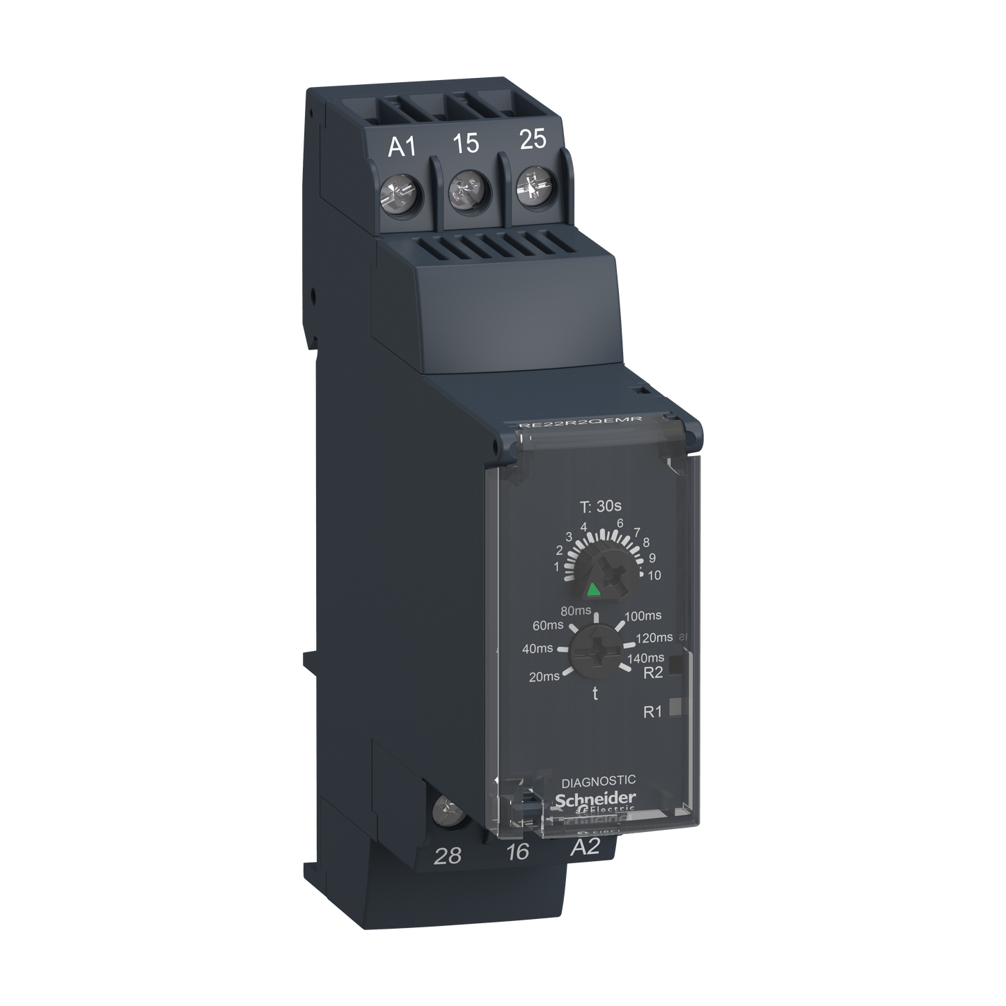 Schneider Electric-RE22R2QEMR-Harmony Time RE22 - relais tempo - 2OF - Qe - 30s - 24V à 240VACDC