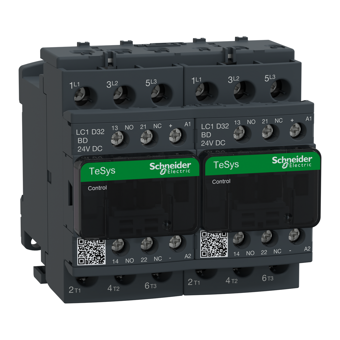 Schneider Electric-LC2D32BDV-TeSys LC2D - contacteur inverseur - 3P - AC-3 440V - 32A - bobine 24Vcc
