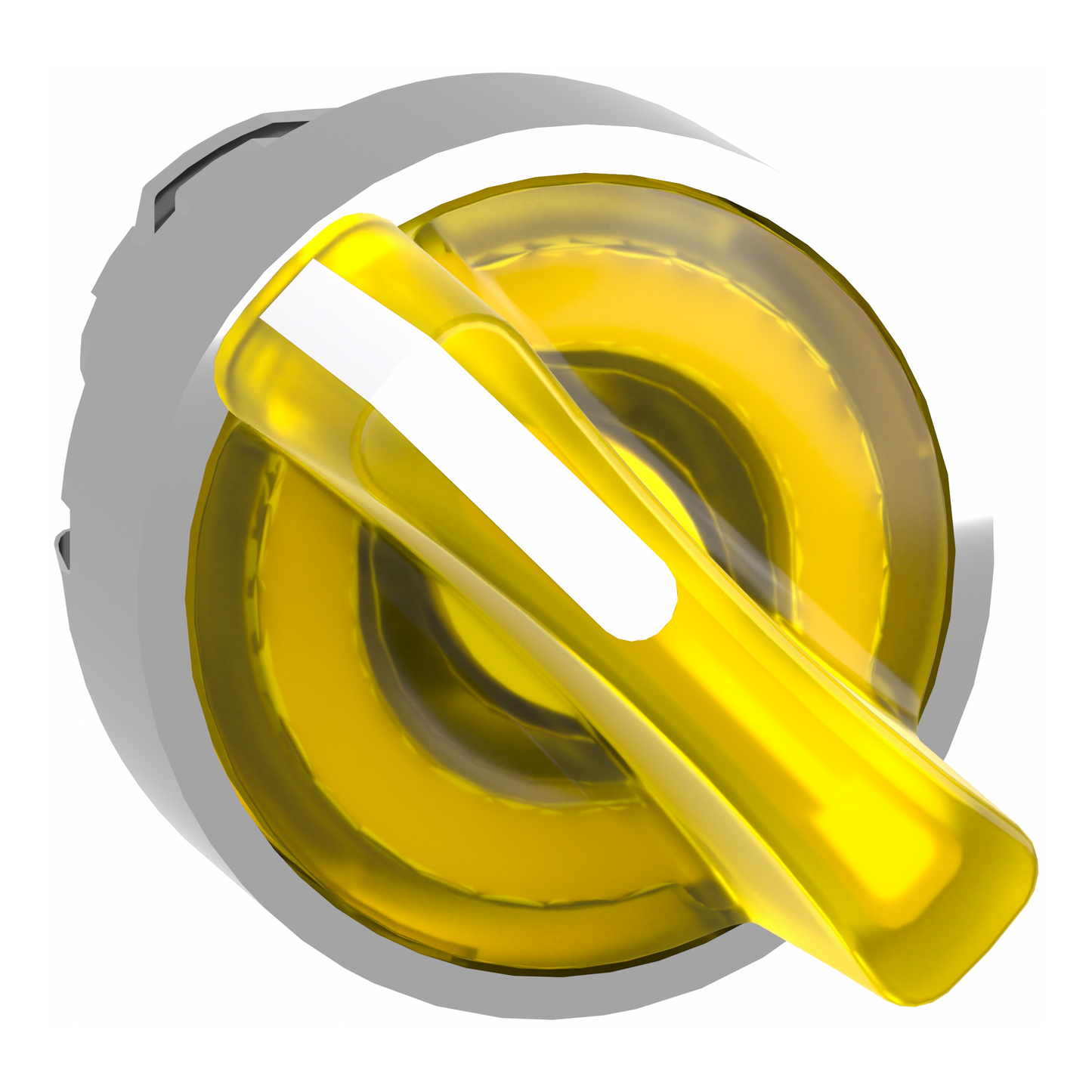 Schneider Electric-ZB4BK1283-Harmony XB4 - tête bouton à manette lumineux - Ø22 - 2 pos fix - jaune