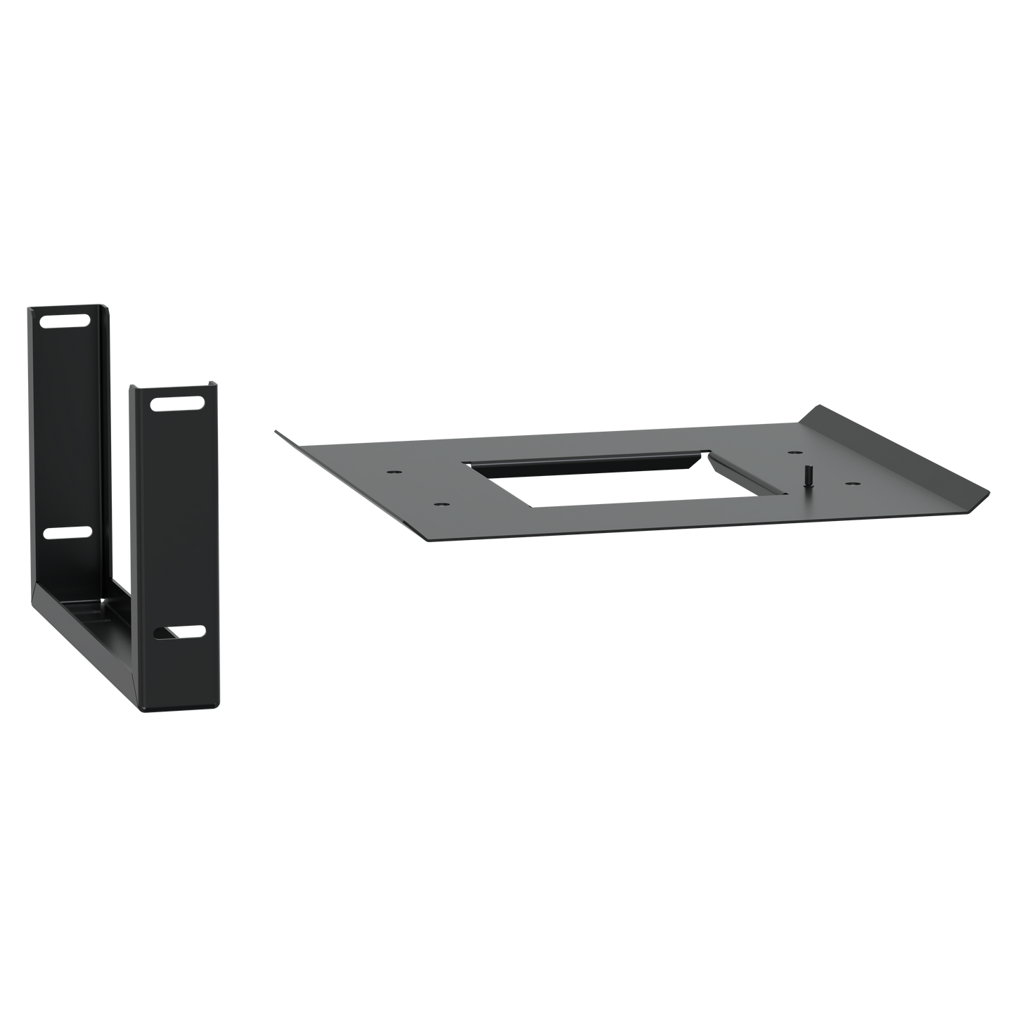 Schneider Electric-KEV0400ES1B-Canalis EV - Support rails horizontaux pilier alimentation - Noir - RAL9005