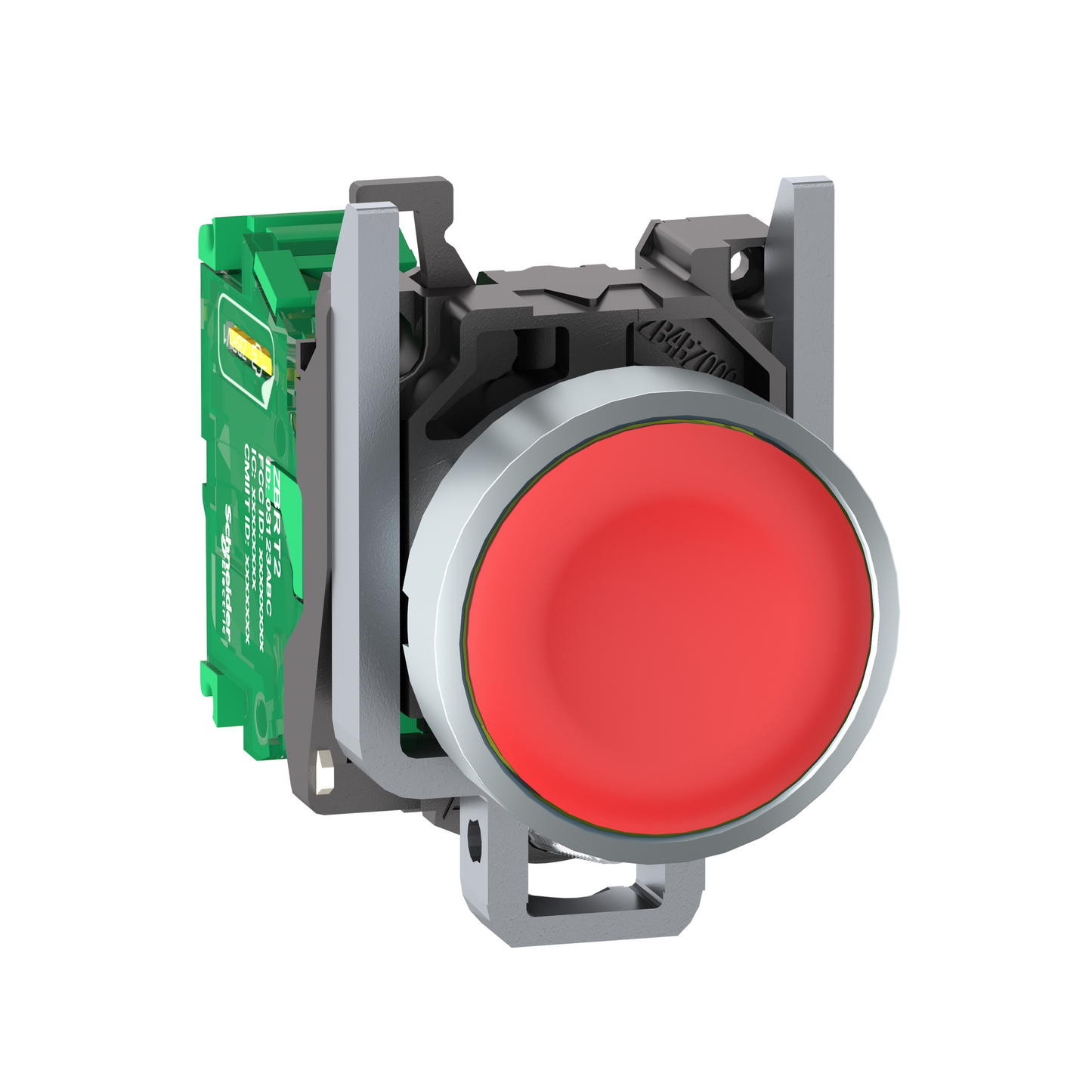 Schneider Electric-ZB4RTA4-Harmony émetteur sans pile & sans fil - tête métal - Ø22 mm - capsule rouge