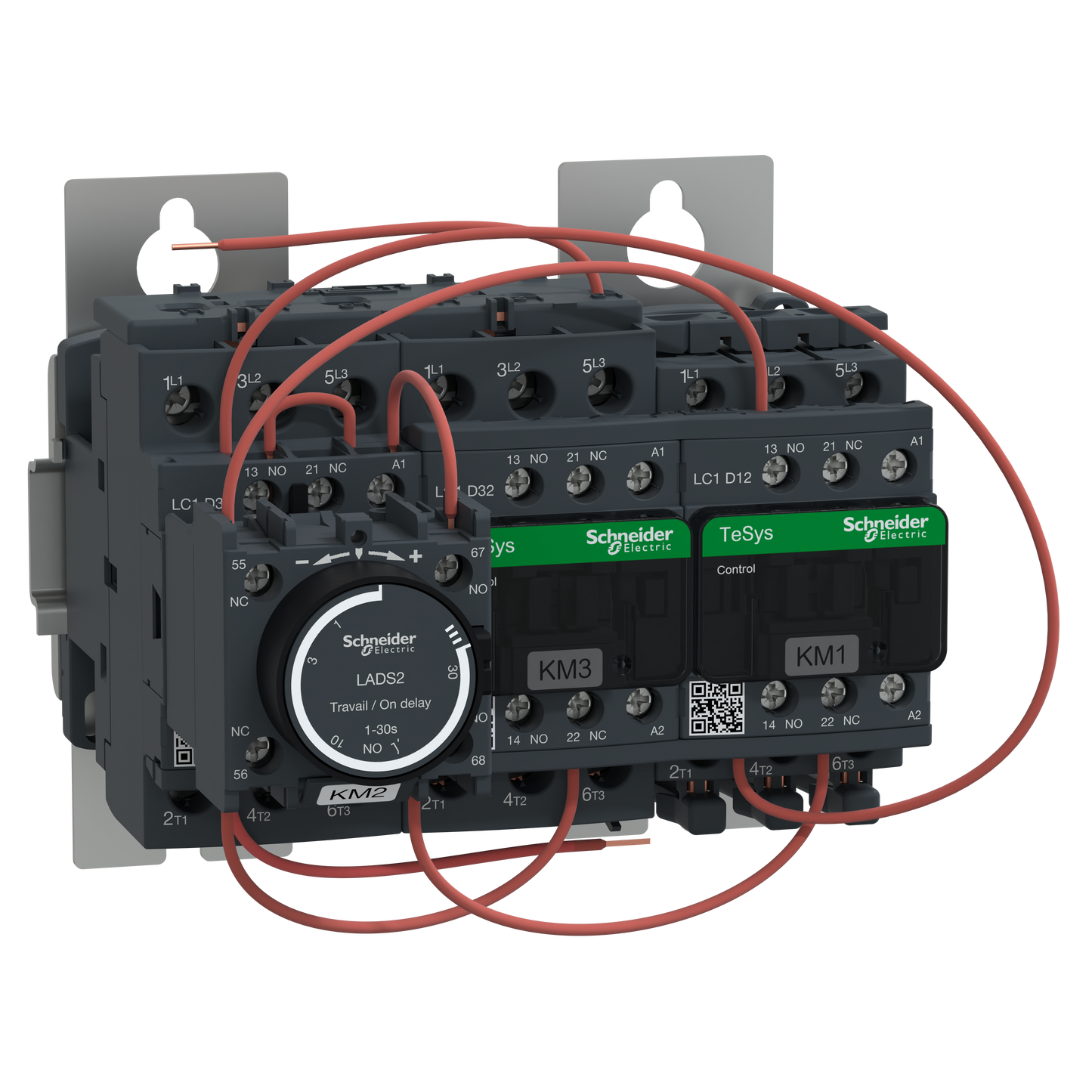 Schneider Electric-LC3D32AB7-TeSys LC3D - démarreur étoile triangle sur platine - bobine 24Vca