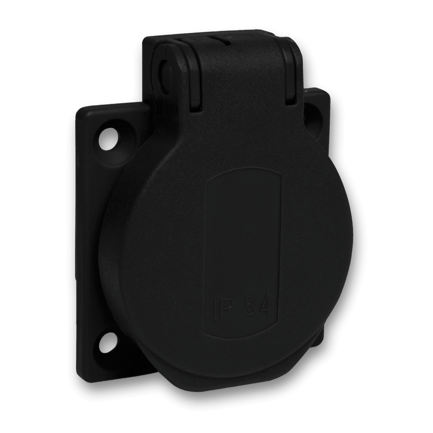 Schneider Electric-PKN51N-Mureva - socle de prise NF 50x50mm - 2P+T 10-16 A - IP54 - connex. arr. - noir