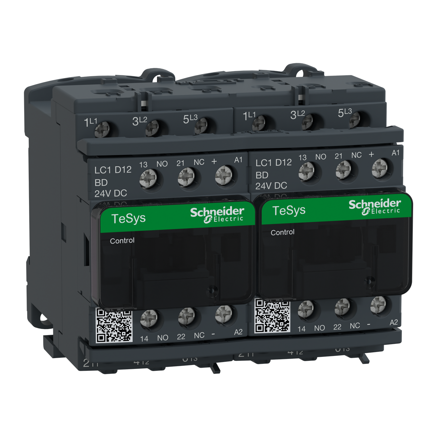 Schneider Electric-LC2D12BDV-TeSys LC2D - contacteur inverseur - 3P - AC-3 440V - 12A - bobine 24Vcc