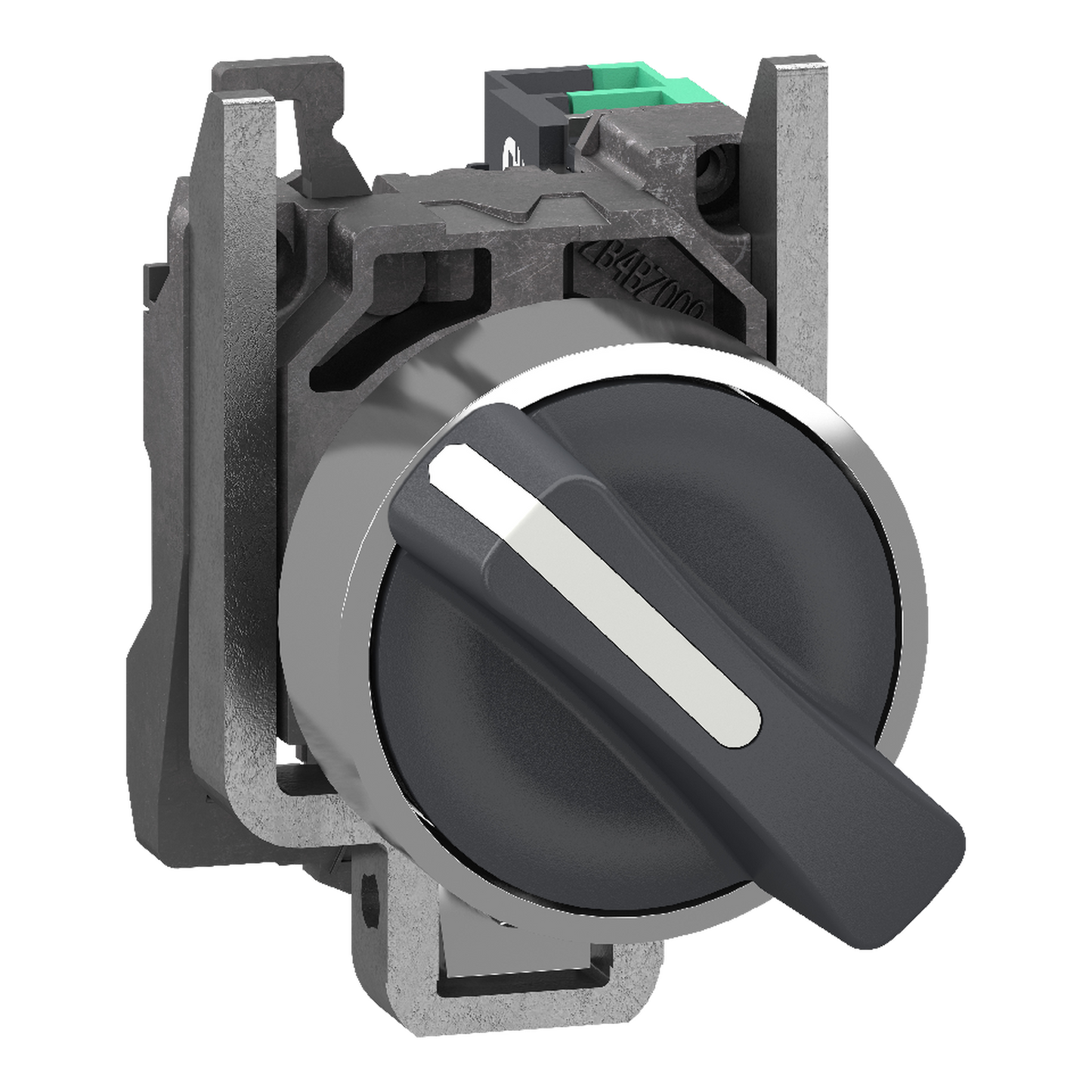 Schneider Electric-XB4BD215-Harmony XB4 - bouton tournant à manette - Ø22 - 2 pos fix - noir - 1F - push in