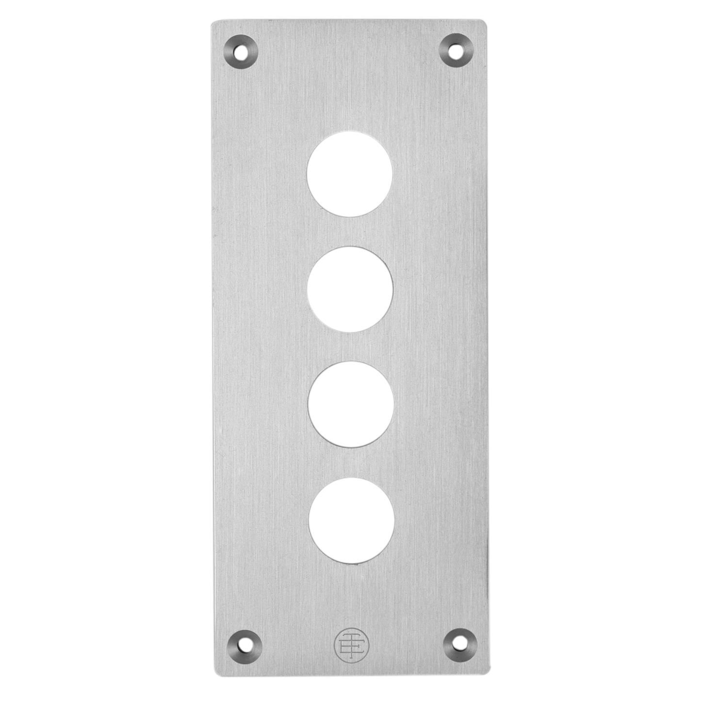 Schneider Electric-XAPE304-Harmony XAPE - plastron percé - métallique - 4 perçages horizontaux