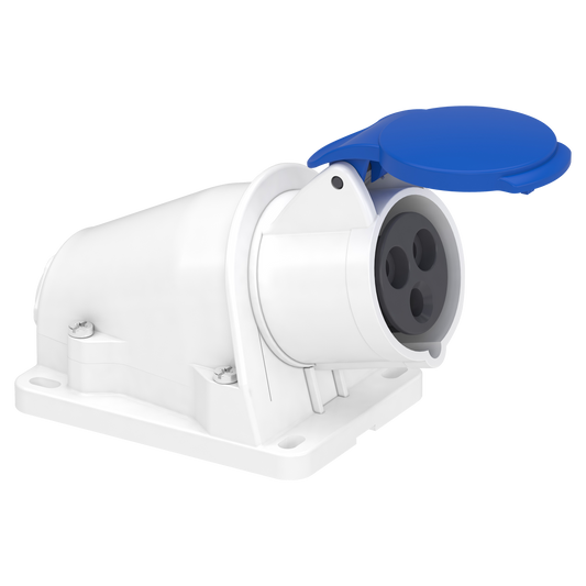 Schneider Electric-PKF16W423-Socle prise BT saille inclinée, connexion vis, IP44, 16 A 2P+T 200-250 V