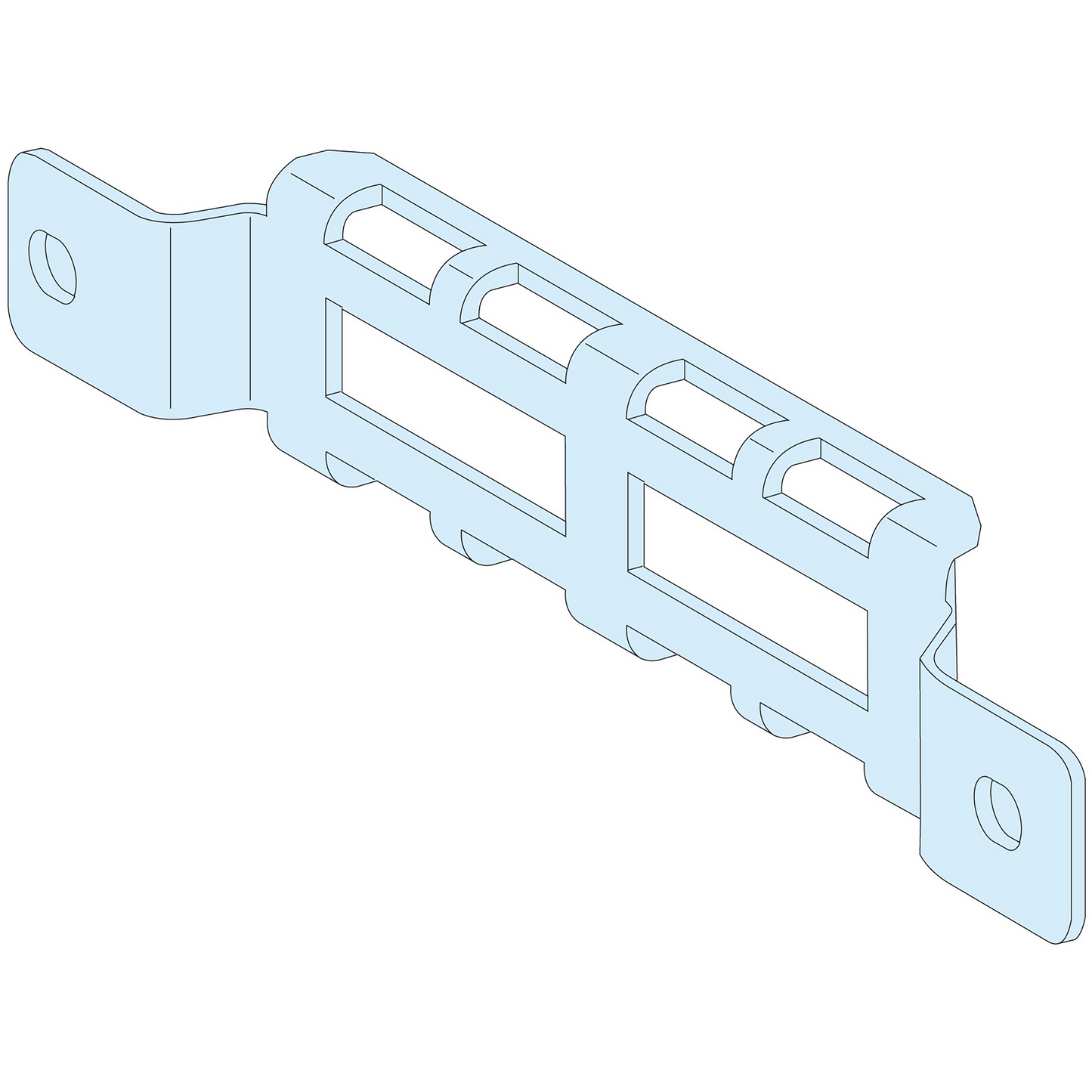 Schneider Electric-LVS08794-PrismaSeT P - Support bridage câbles - P400mm - lot de 4