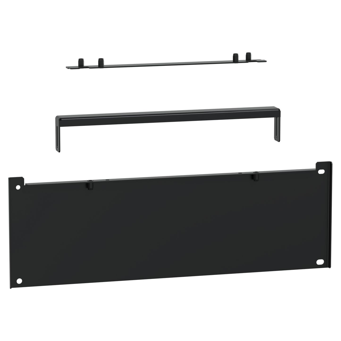 Schneider Electric-KEV0400FP1-Canalis EV - Support unité d'alimentation canalisation KS - Noir - RAL9005