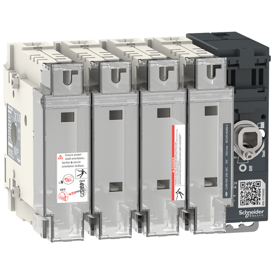 Schneider Electric-LV481404-FuPact GS - interrupteur sectionneur fusible - 63A - 4P - DIN 000 - F&R CTRL