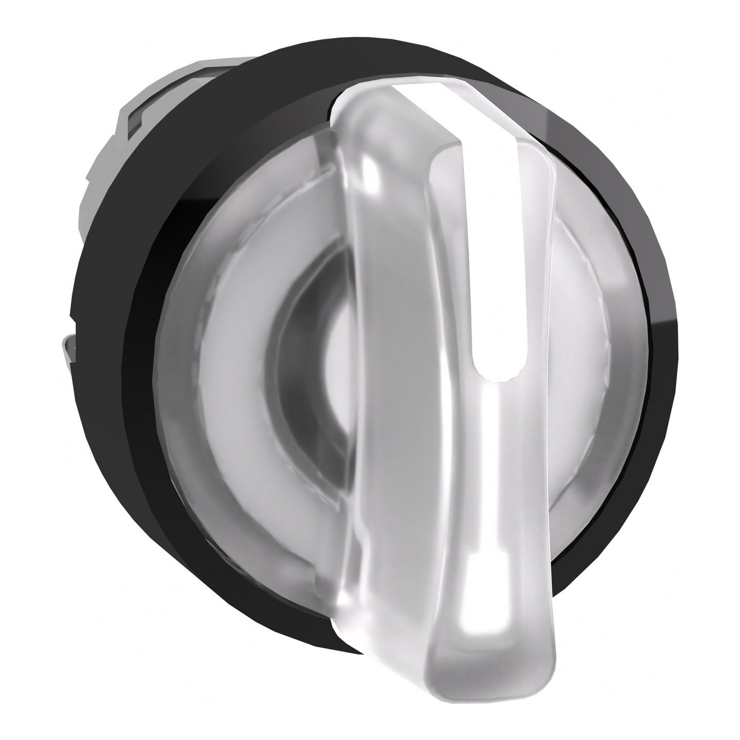 Schneider Electric-ZB4BK15137-Harmony XB4 - tête bouton à manette lumineux - Ø22 - 3 pos rap C - blanc