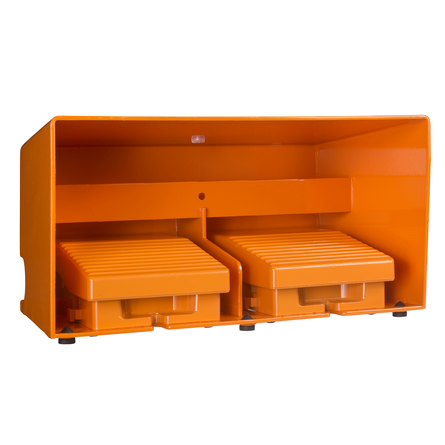 Schneider Electric-XPER3110D-Preventa XPER - inter. à pied - double - avec capot - métal.- orange - 4O+4F