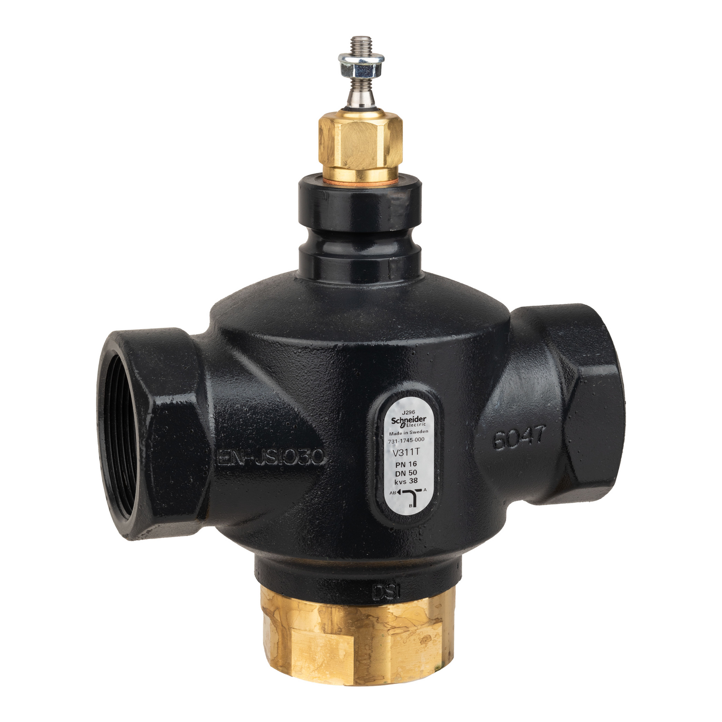 Schneider Electric-7311745000-Vanne 3 voies acier taraudée PN16 DN50 Kv38