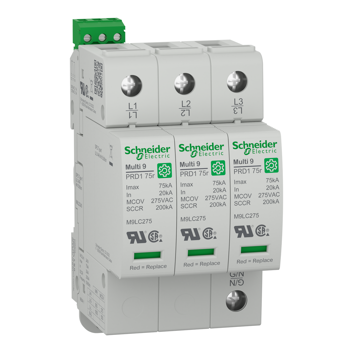 Schneider Electric-M9L23240-Multi 9 PRD1 75r 3P T1 240V Parafoudre debro UL1449