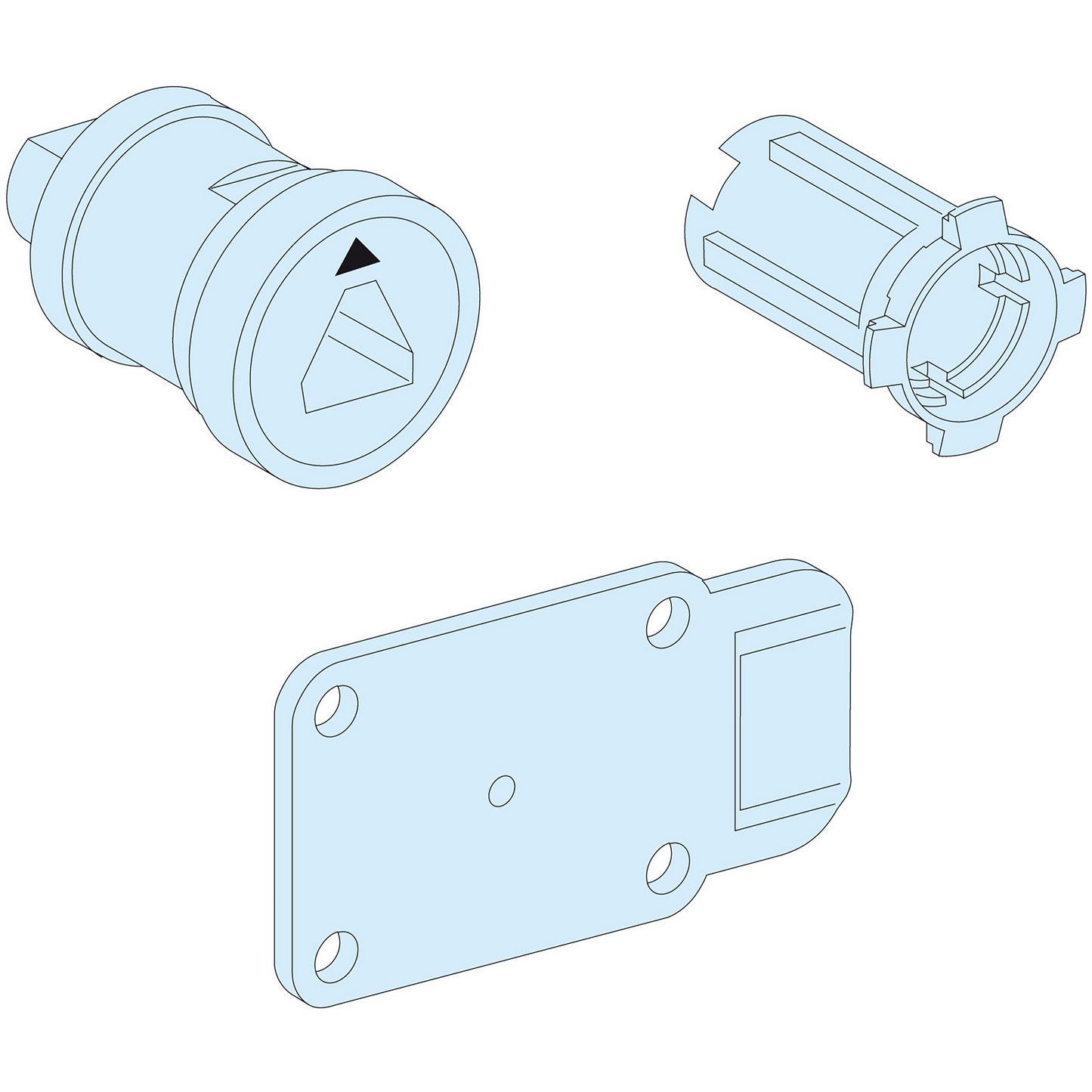 Schneider Electric-LVS01249-PrismaSeT G - Système fermeture coffret IP55