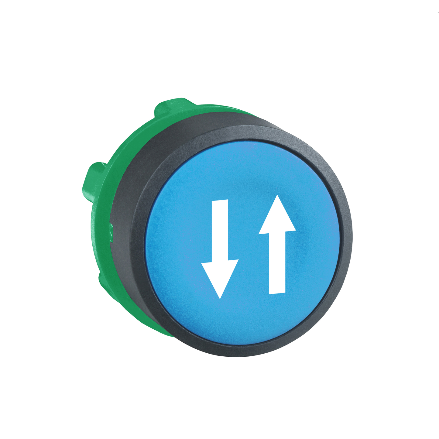 Schneider Electric-ZB5AA650-Harmony XB5 - tête bouton poussoir - Ø22 - affleurant - bleu - marquage 2fleches